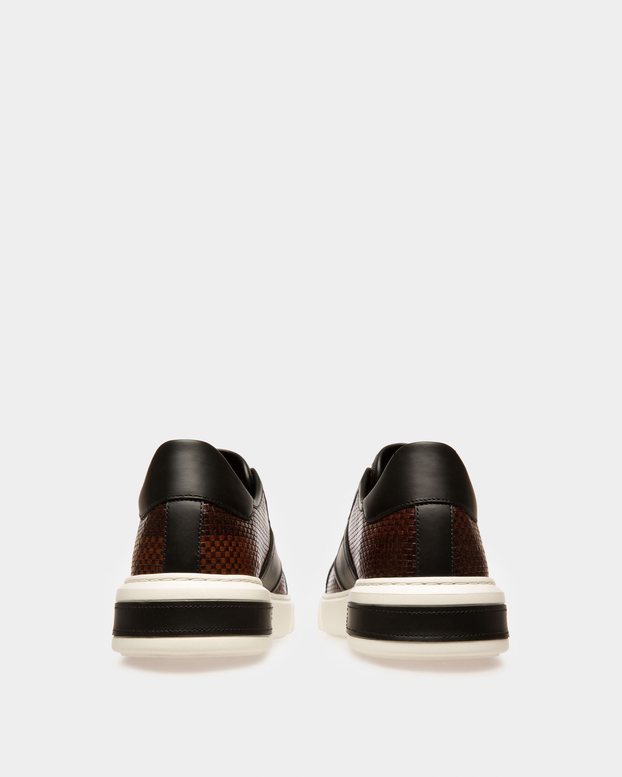 Myller Zapatillas Deportivas En Piel De Color Negro Y Marrón - Hombre - Bally - 03