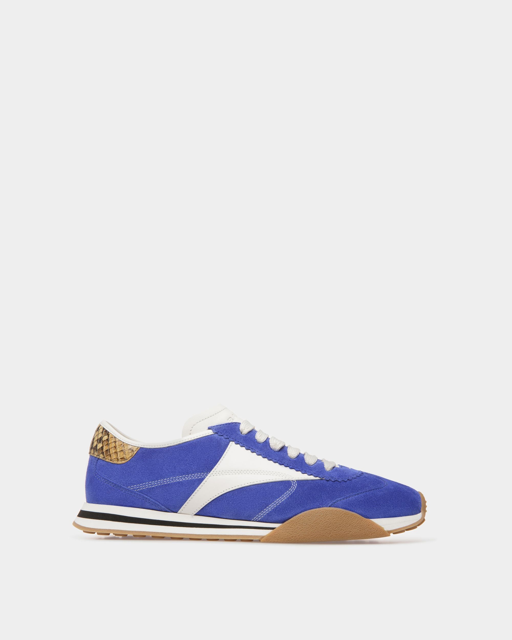Sussex Sneakers In Green And White Leather And Fabric - Men's - Bally - 01