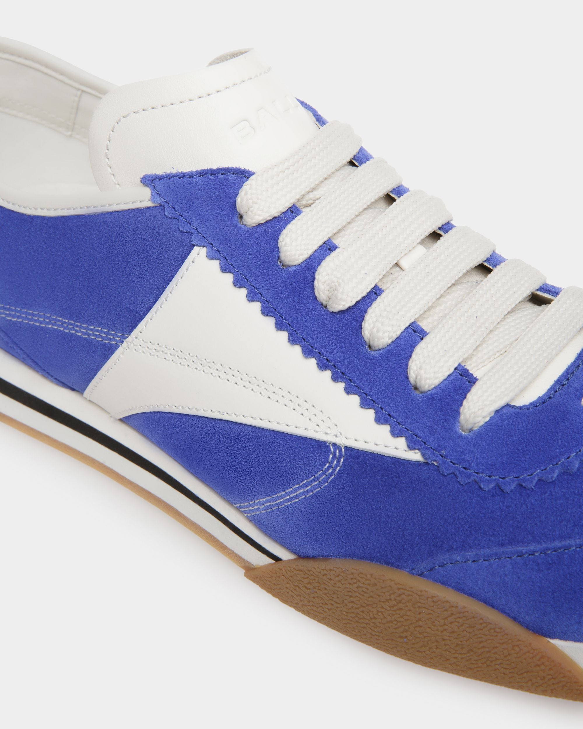 Sussex Sneakers In Green And White Leather And Fabric - Men's - Bally - 05