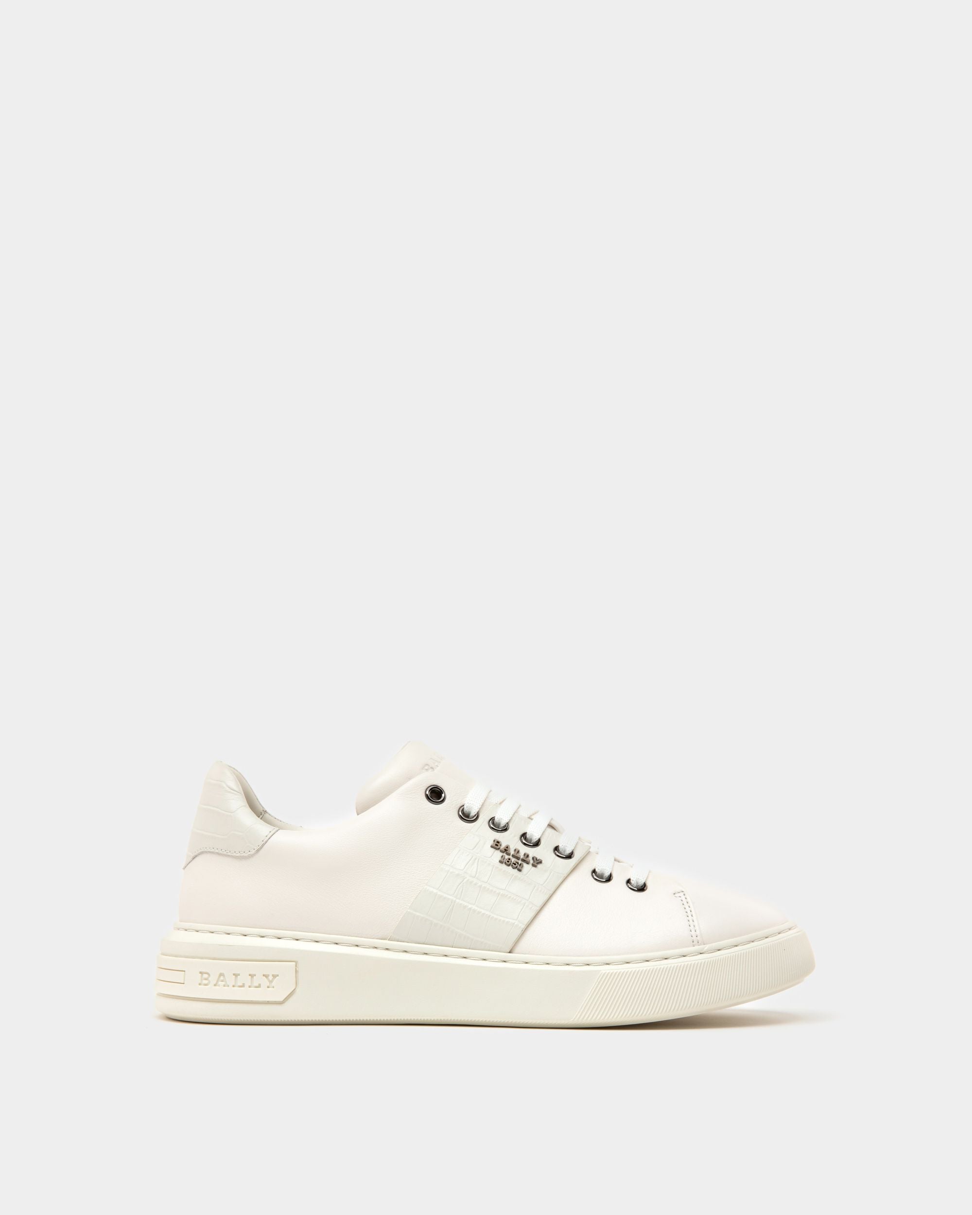 Mattye Zapatillas Deportivas En Piel De Color Blanco - Hombre - Bally - 01