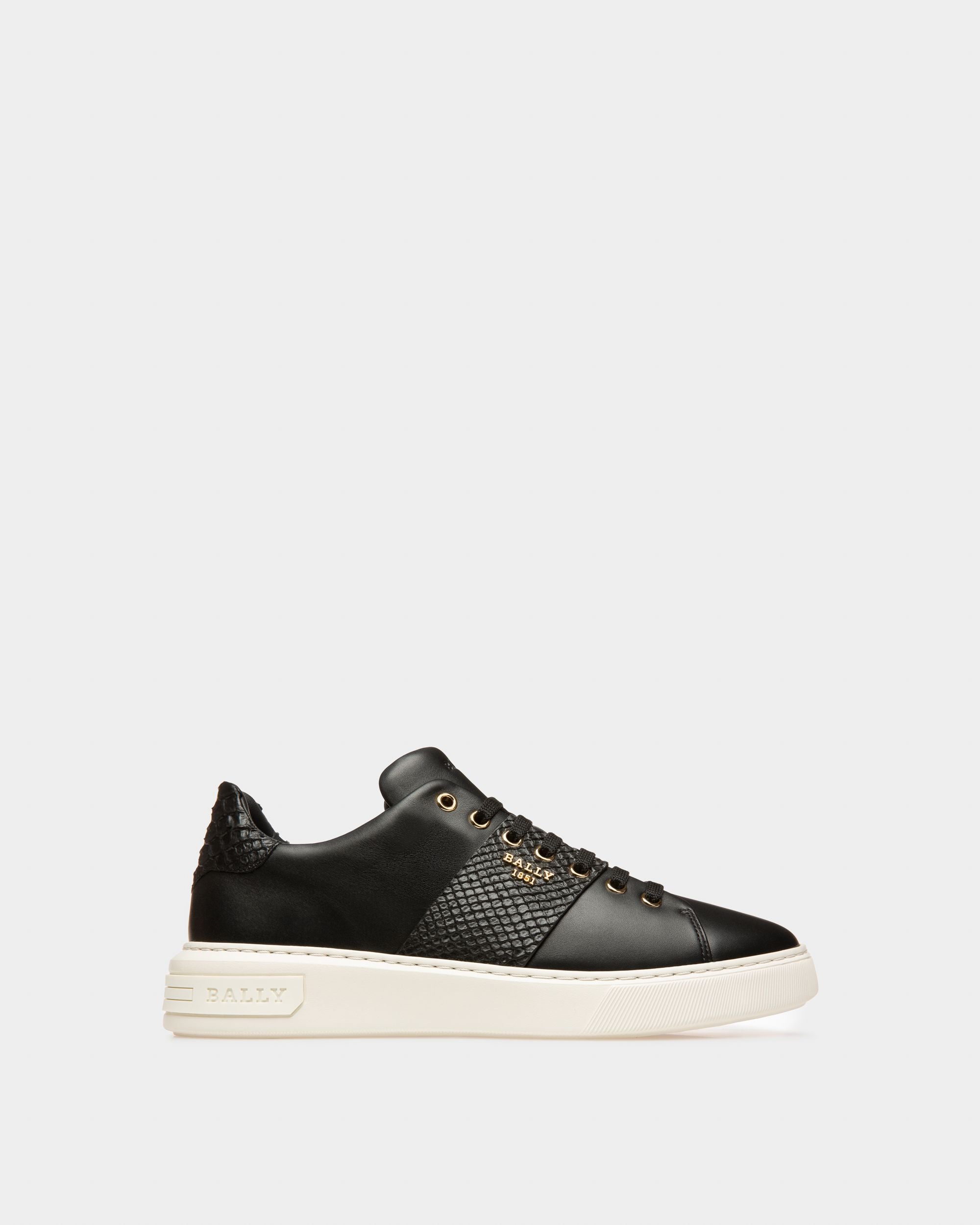 Mattye Zapatilla Deportiva En Piel De Color Negro - Hombre - Bally - 01