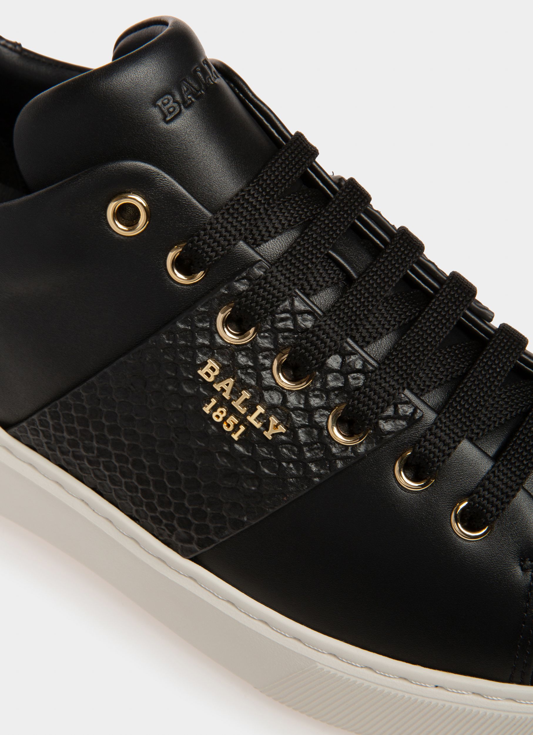 Mattye Zapatilla Deportiva En Piel De Color Negro - Hombre - Bally - 06