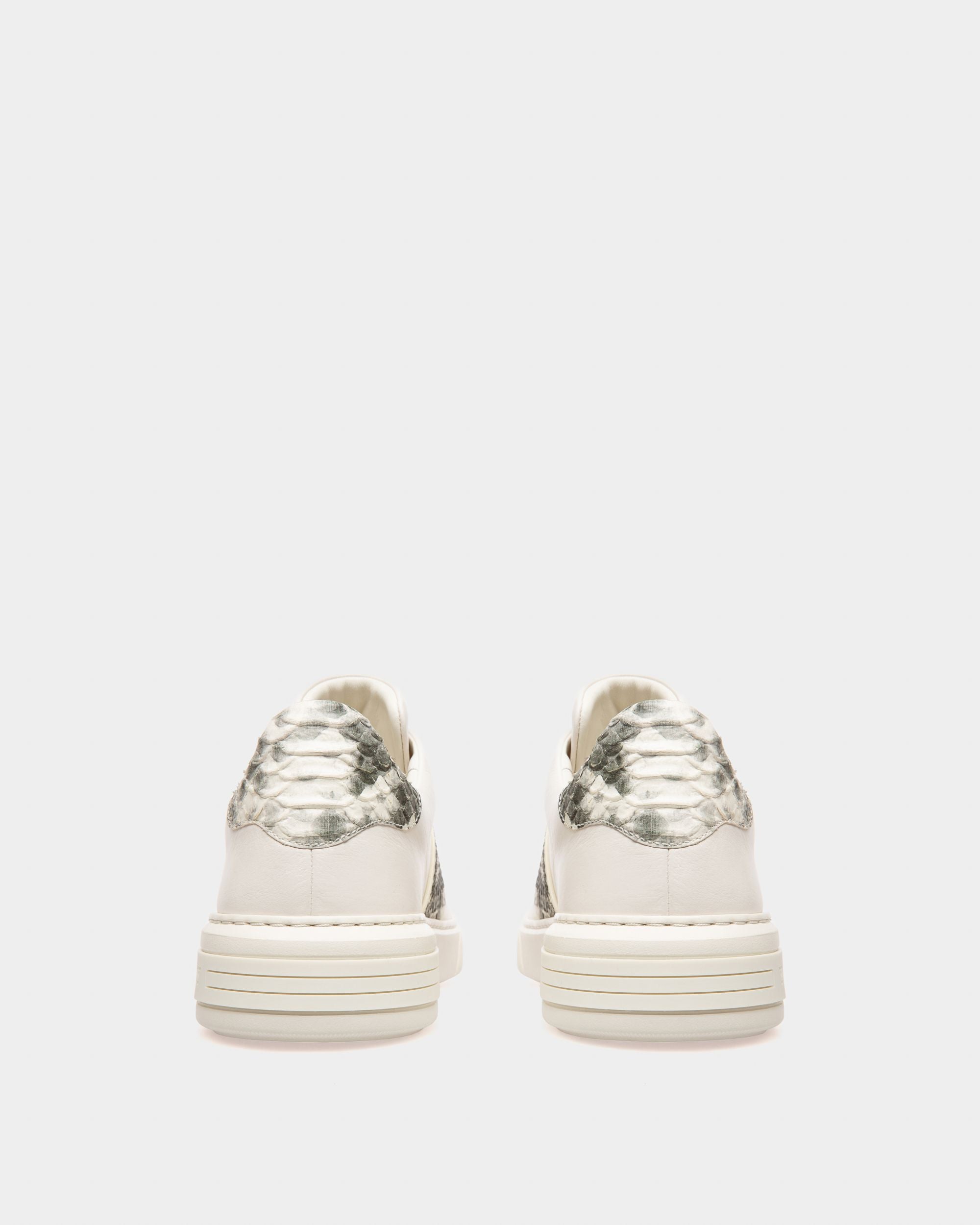 Mattye Leather Sneakers In White - Men's - Bally - 04