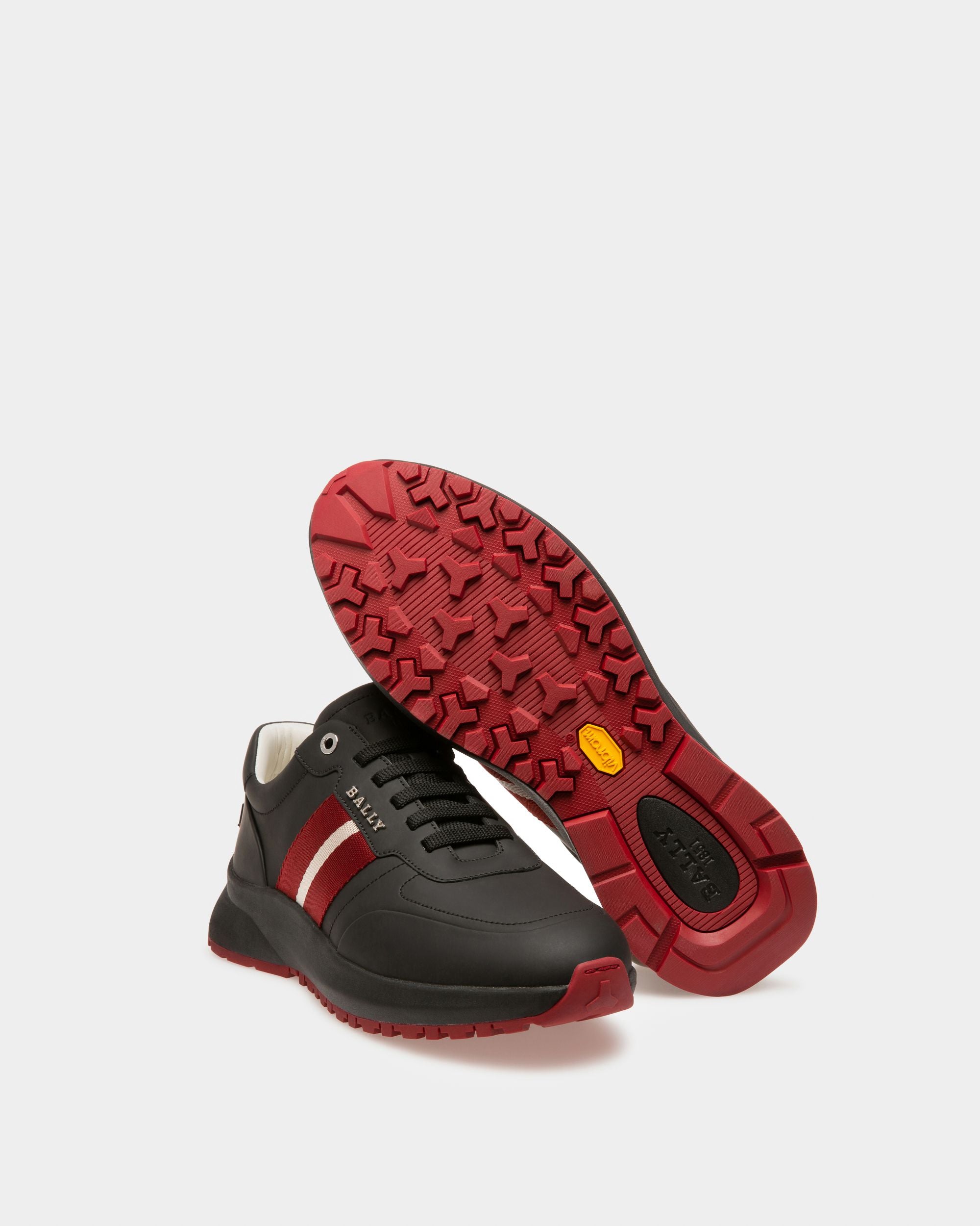Zapatilla Daryn De Malla Y Piel Negra - Hombre - Bally - 05