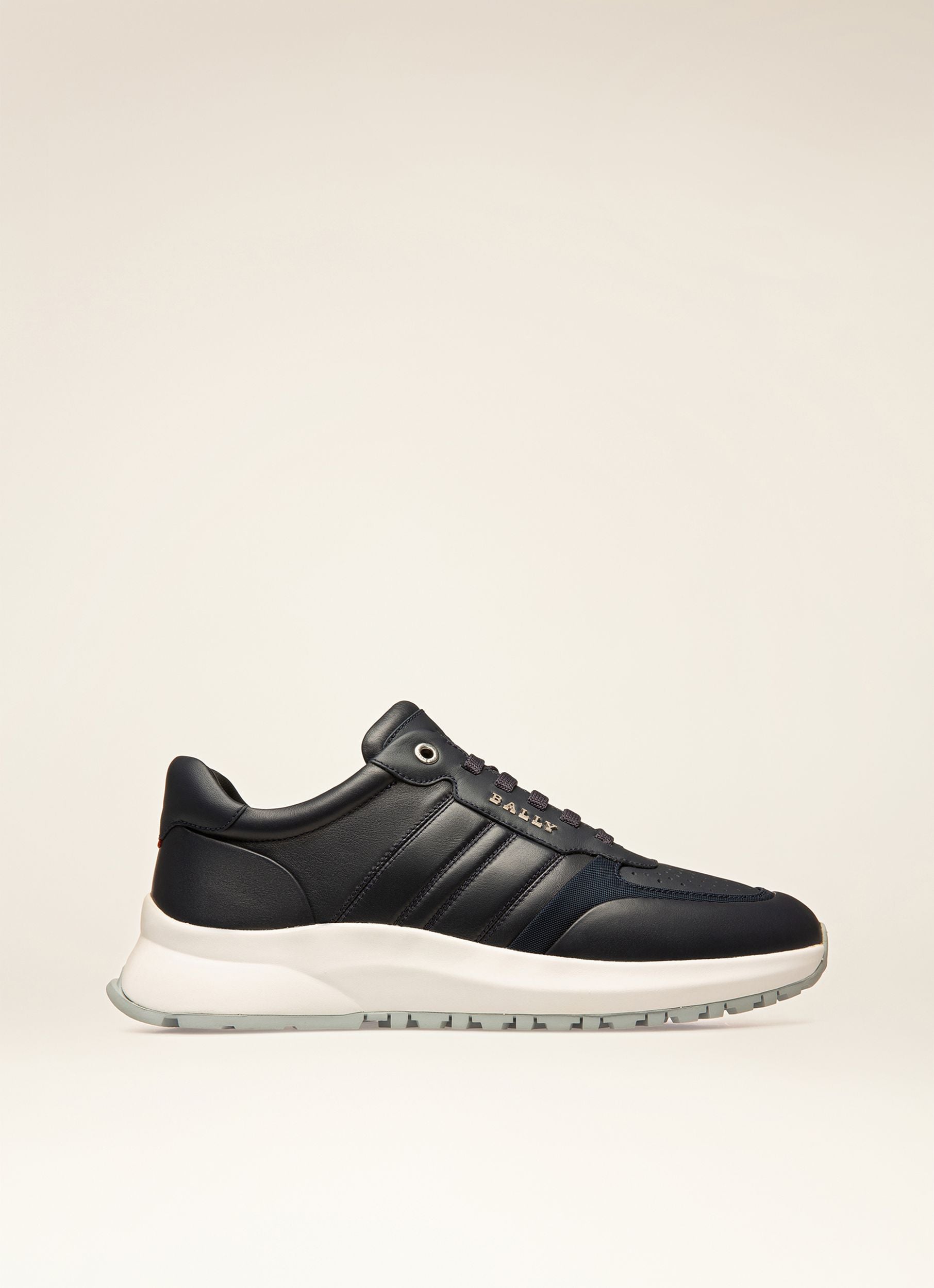 Dessye Fabric & Leather Sneakers In Navy - Men's - Bally - 01