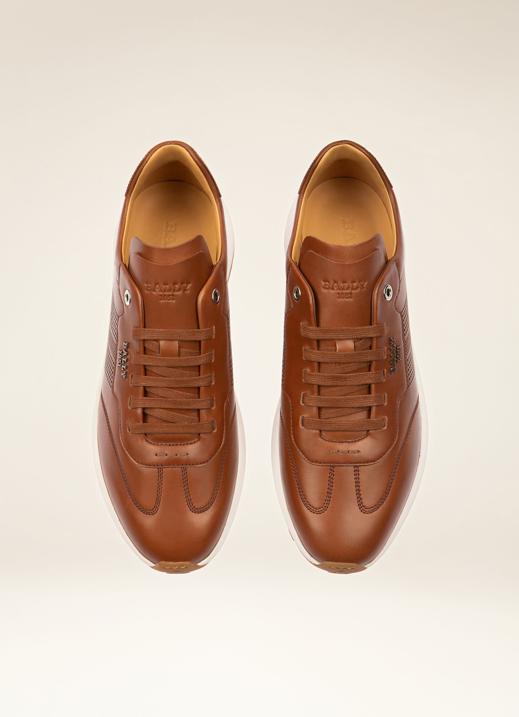 Zapatilla Davor De Piel Marrón - Hombre - Bally - 04
