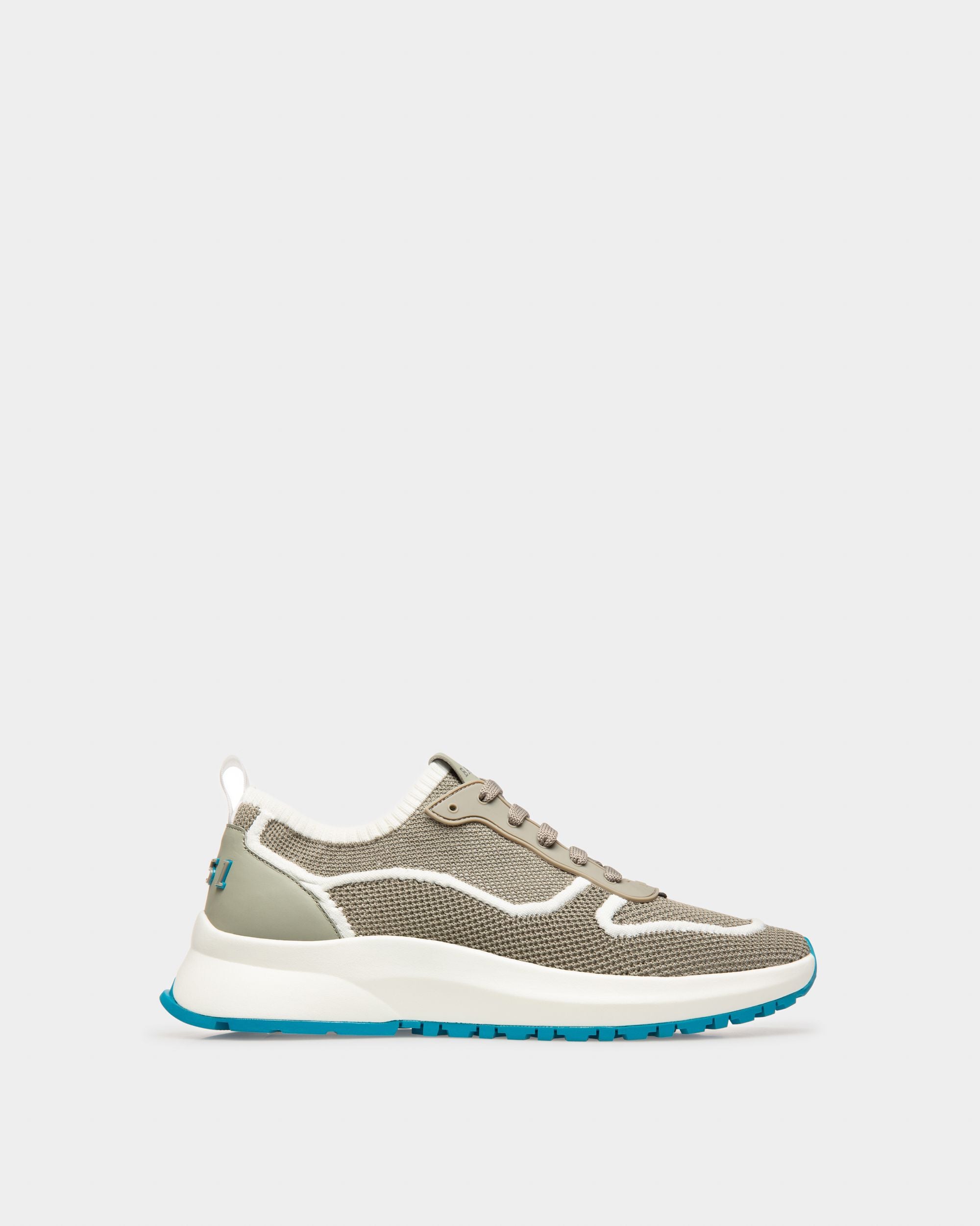 Davyn Zapatillas En Malla Y Piel De Color Gris Y Blanco - Hombre - Bally - 01