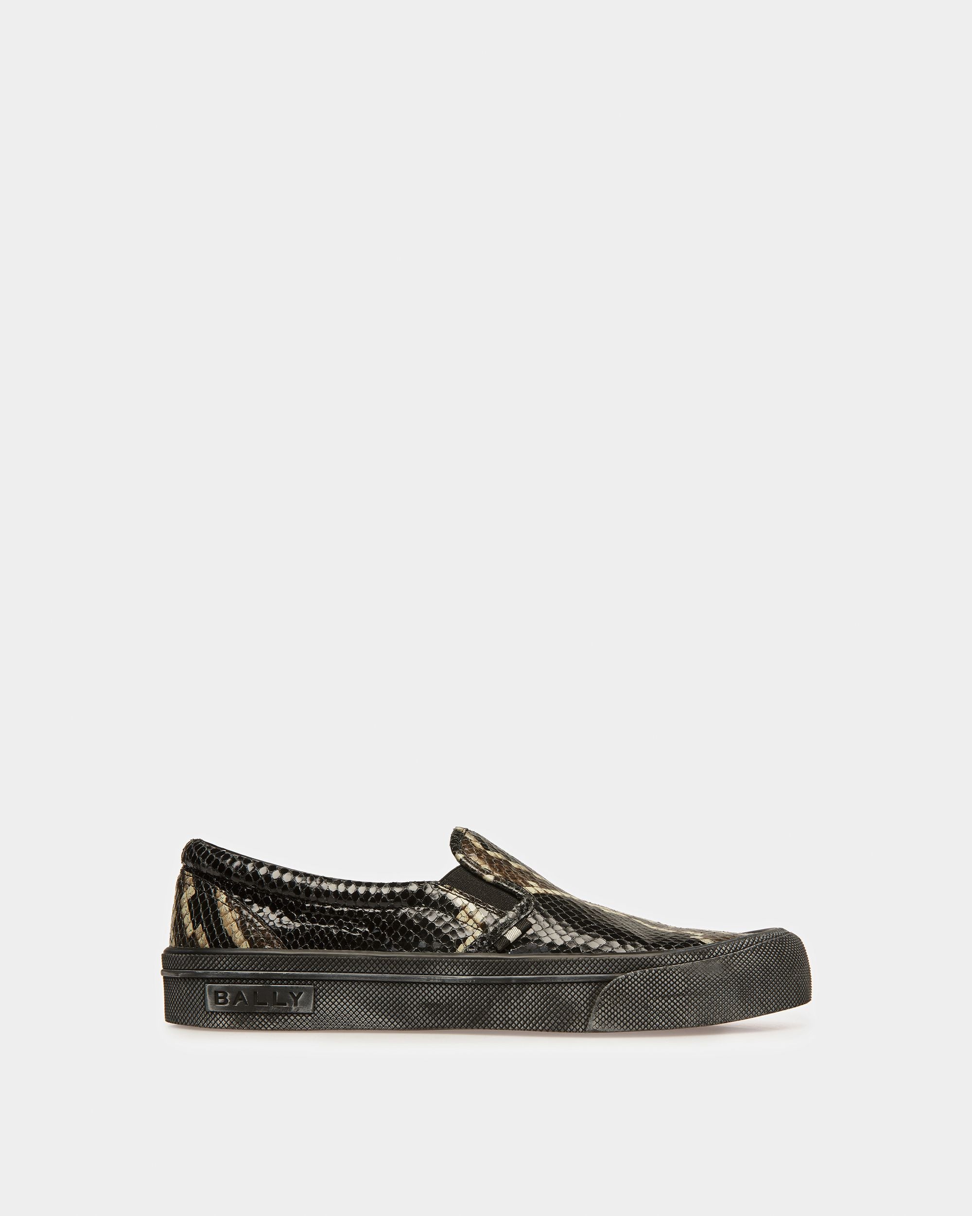 Zapatillas Santa Ana Con Estampado De Pitón - Hombre - Bally - 01