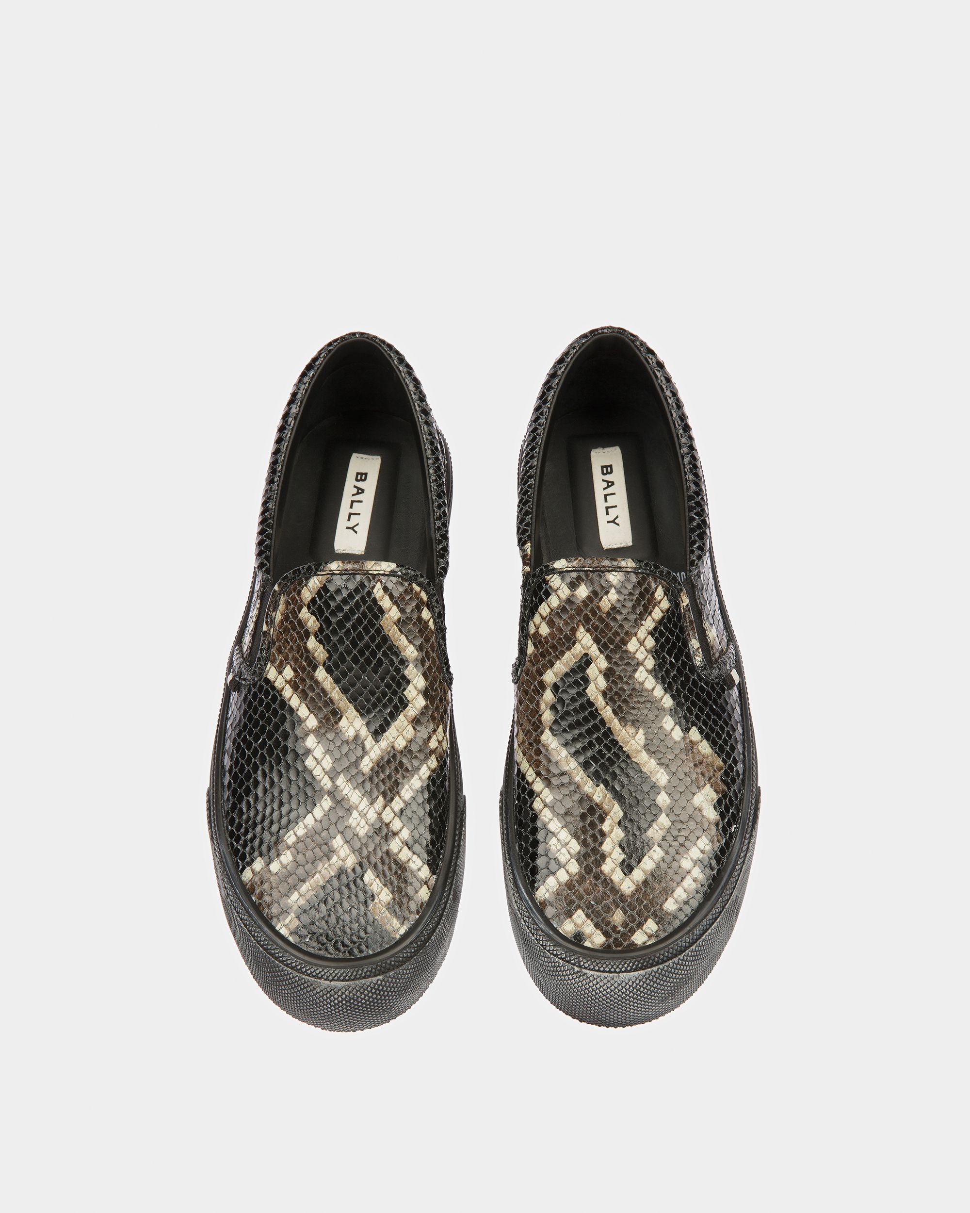 Zapatillas Santa Ana Con Estampado De Pitón - Hombre - Bally - 02