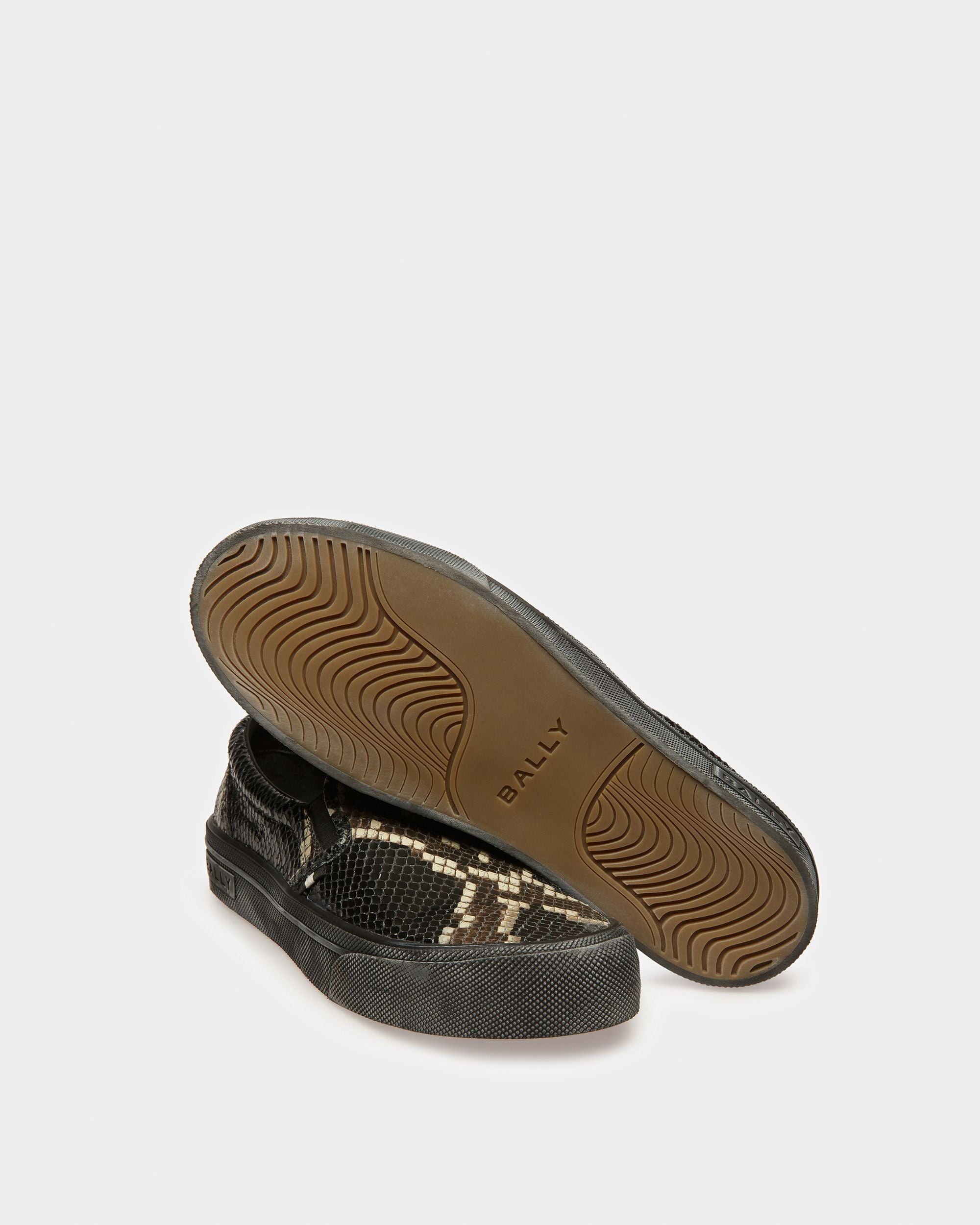 Zapatillas Santa Ana Con Estampado De Pitón - Hombre - Bally - 05