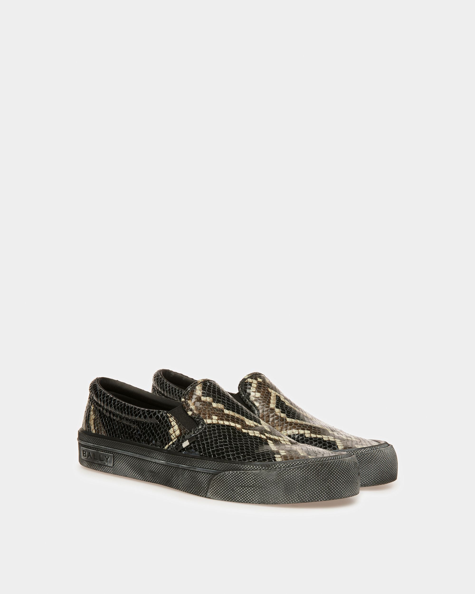 Zapatillas Santa Ana Con Estampado De Pitón - Hombre - Bally - 08
