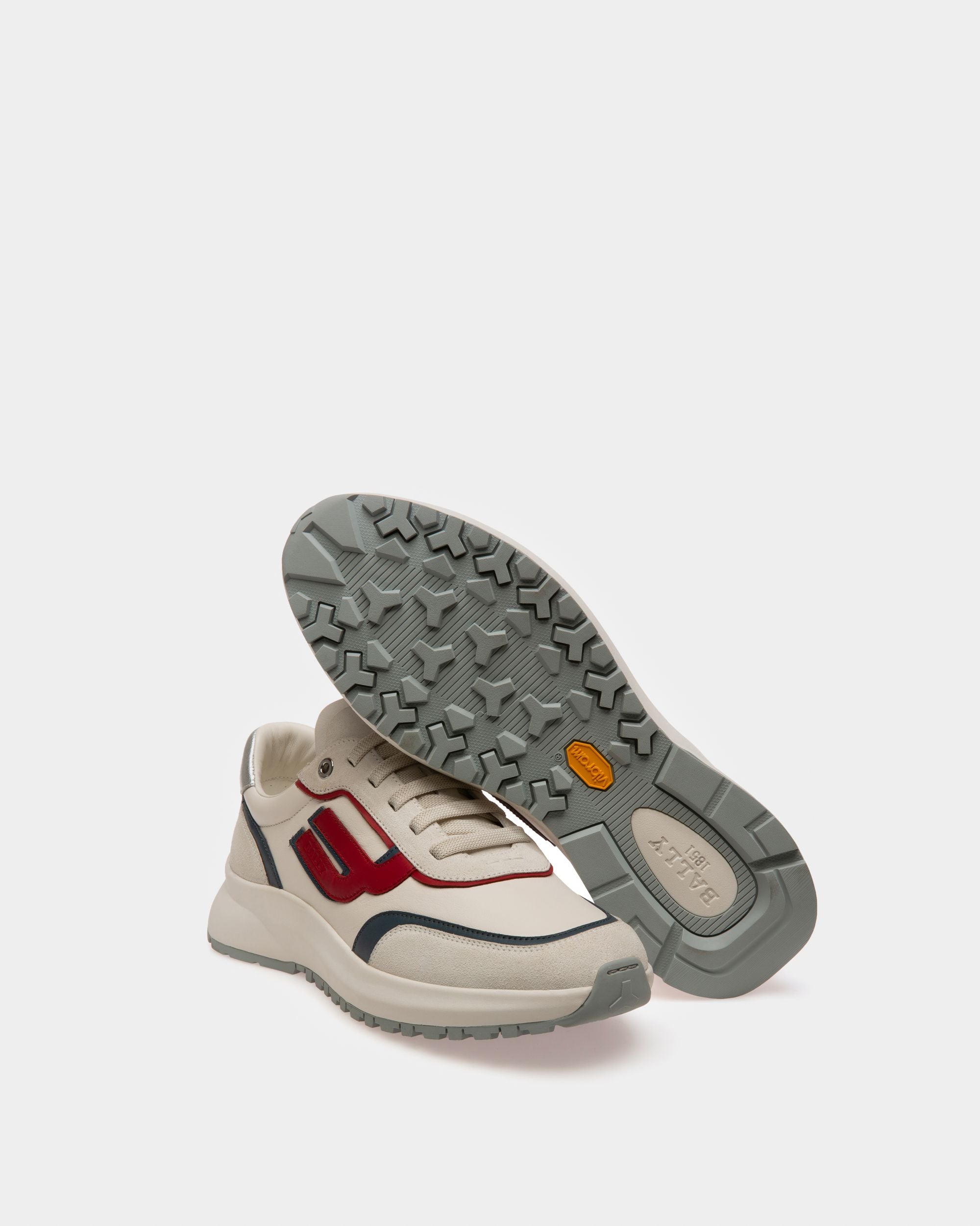 Demmy Leather Sneakers In White - Men's - Bally - 05