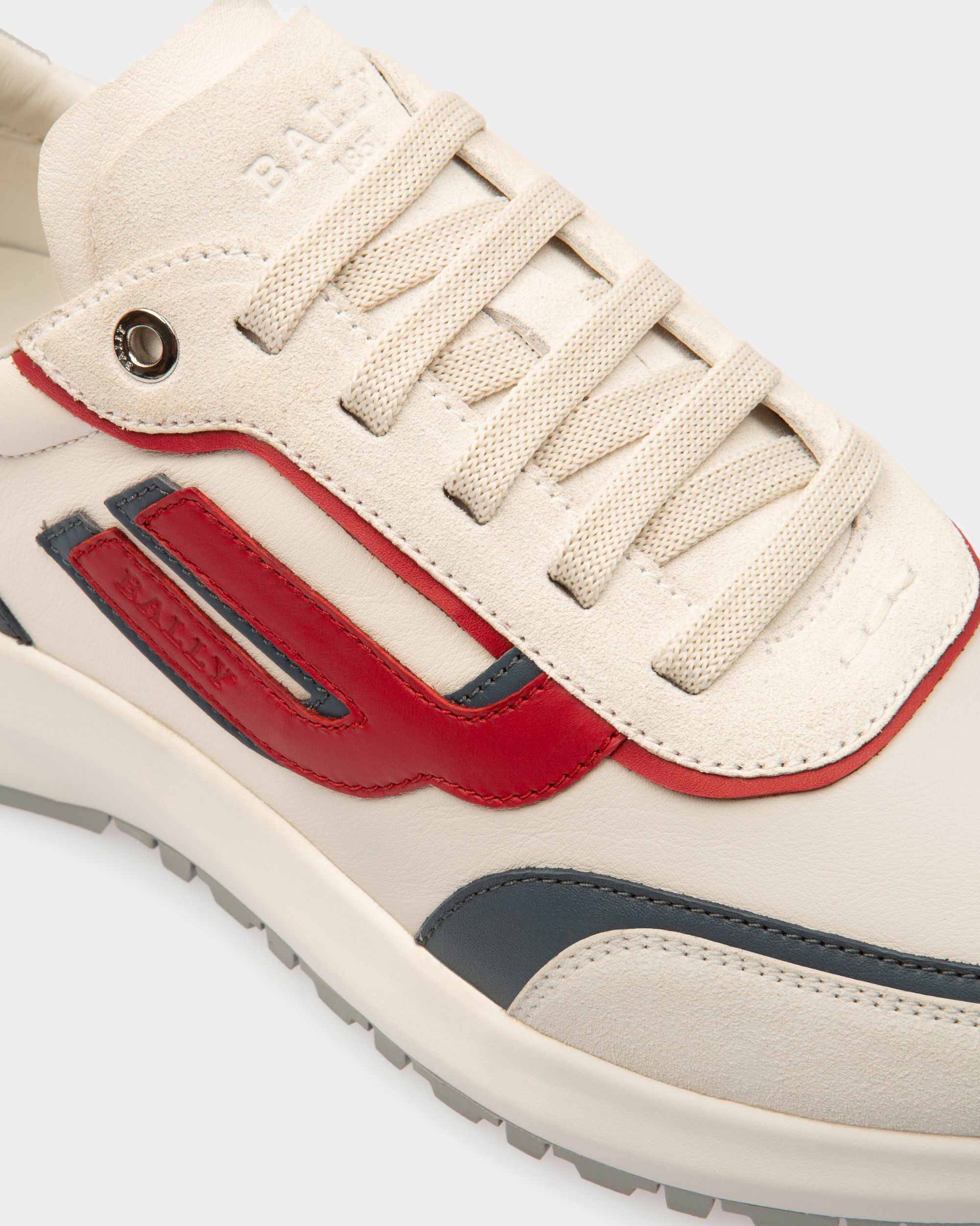 Demmy Leather Sneakers In White - Men's - Bally - 06