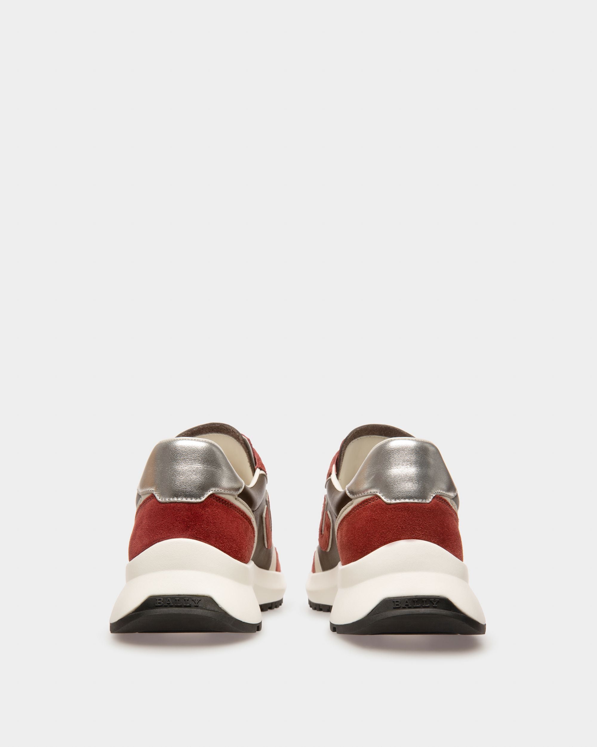 Demmy Zapatillas De Piel En Rojo Heritage Y Marrón - Hombre - Bally - 03