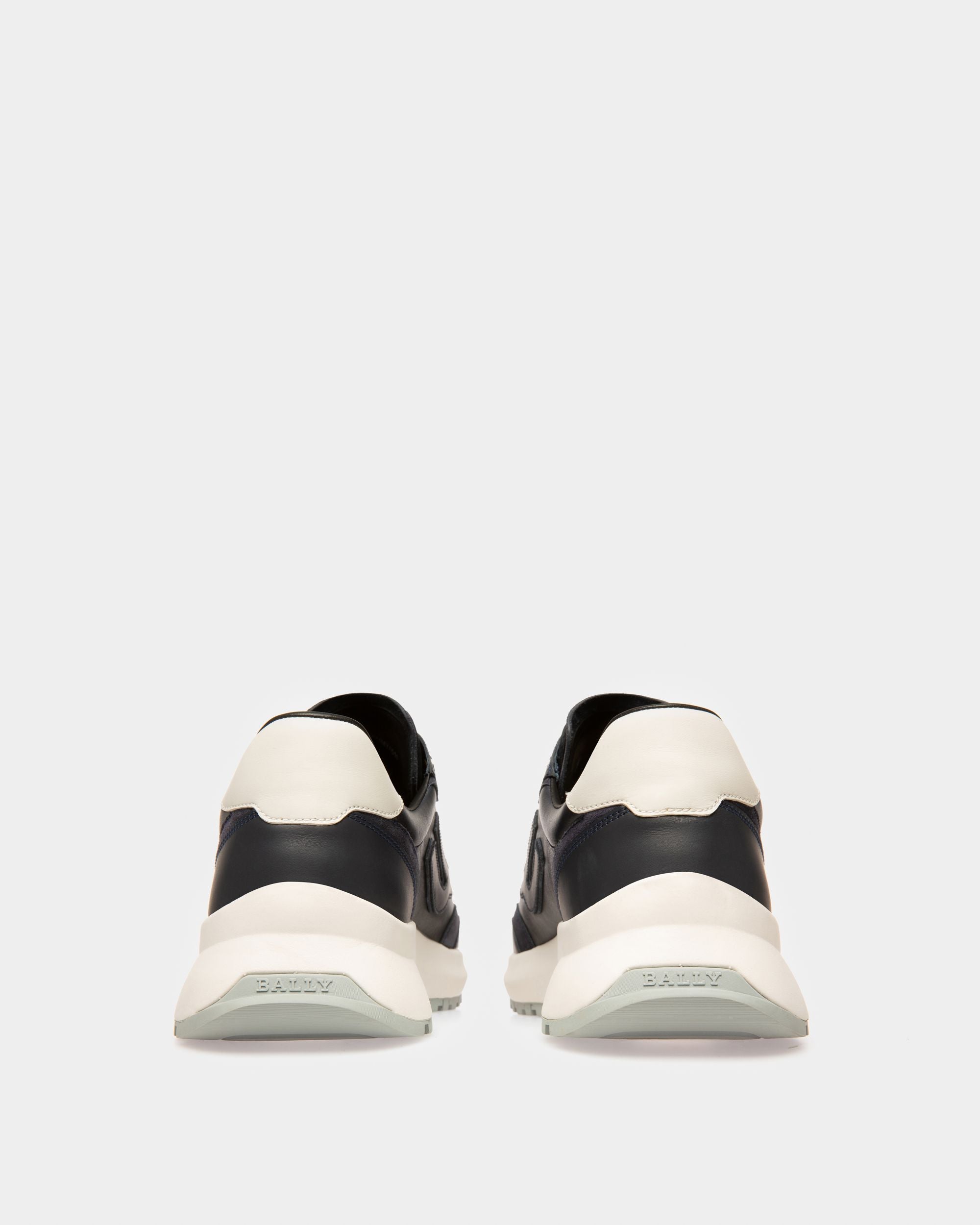 Demmy Leather Sneakers In Navy - Men's - Bally - 03
