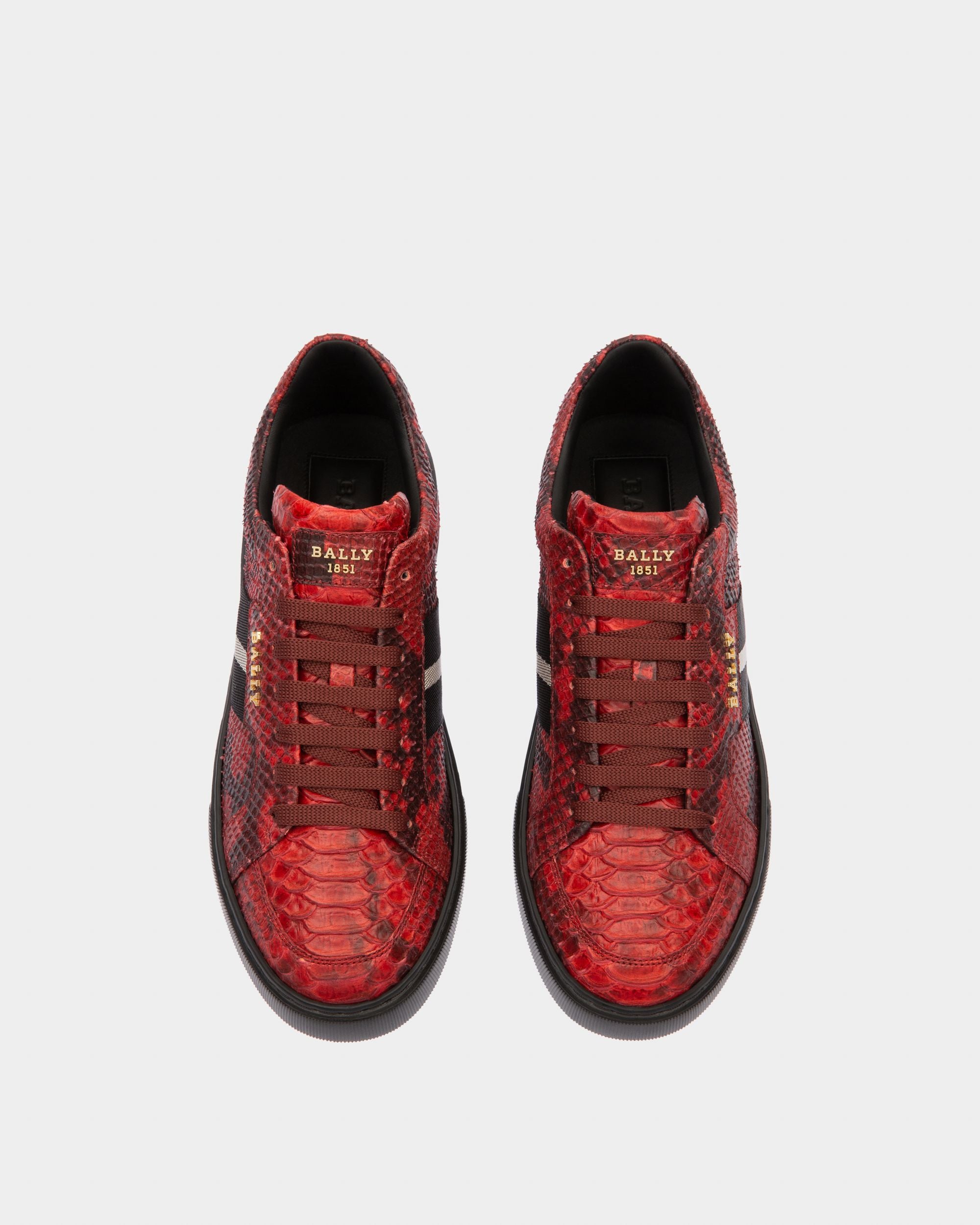 Marell Sneakers In Bally Red Leather - Men's - Bally - 02