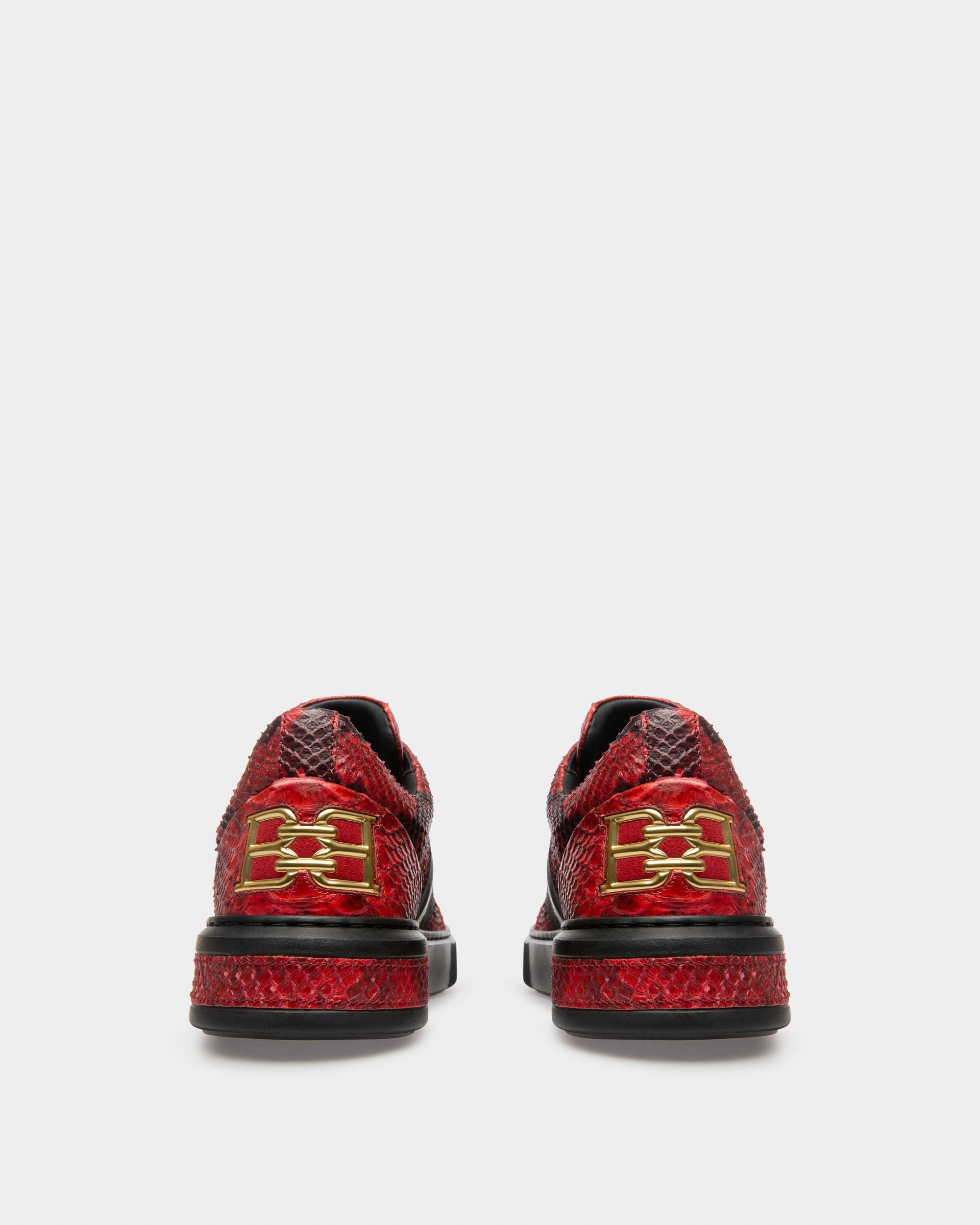 Marell Sneakers In Bally Red Leather - Men's - Bally - 03
