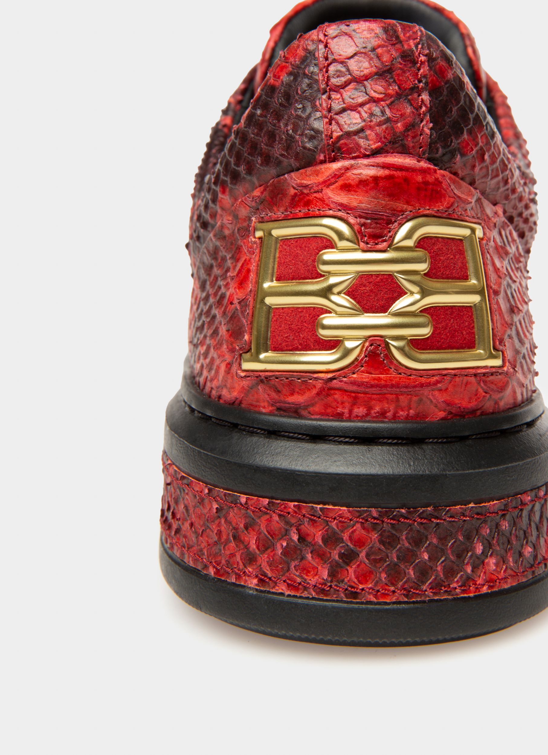 Marell Sneakers In Bally Red Leather - Men's - Bally - 05