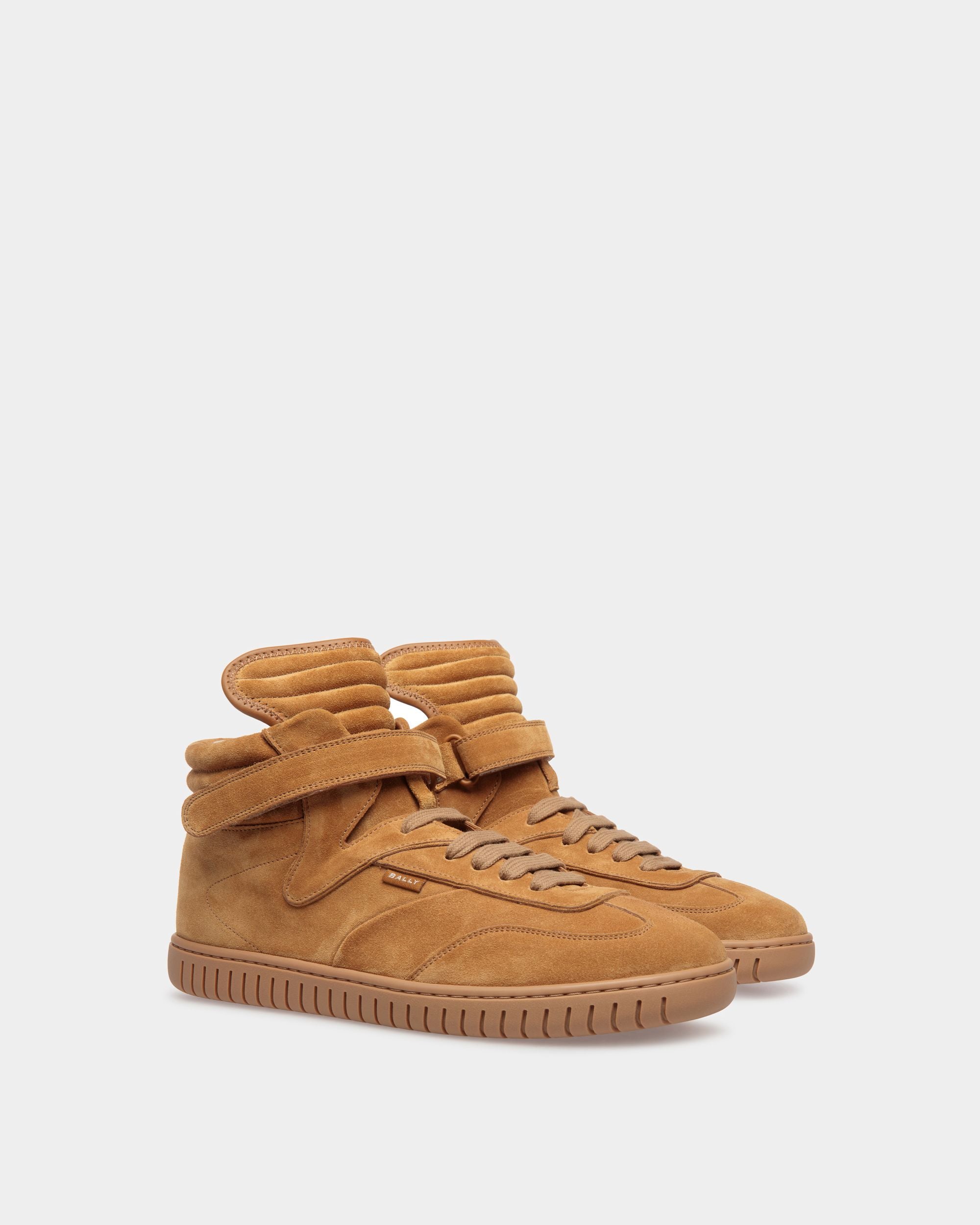 Player Sneakers In Desert And Amber Leather - Men's - Bally - 02