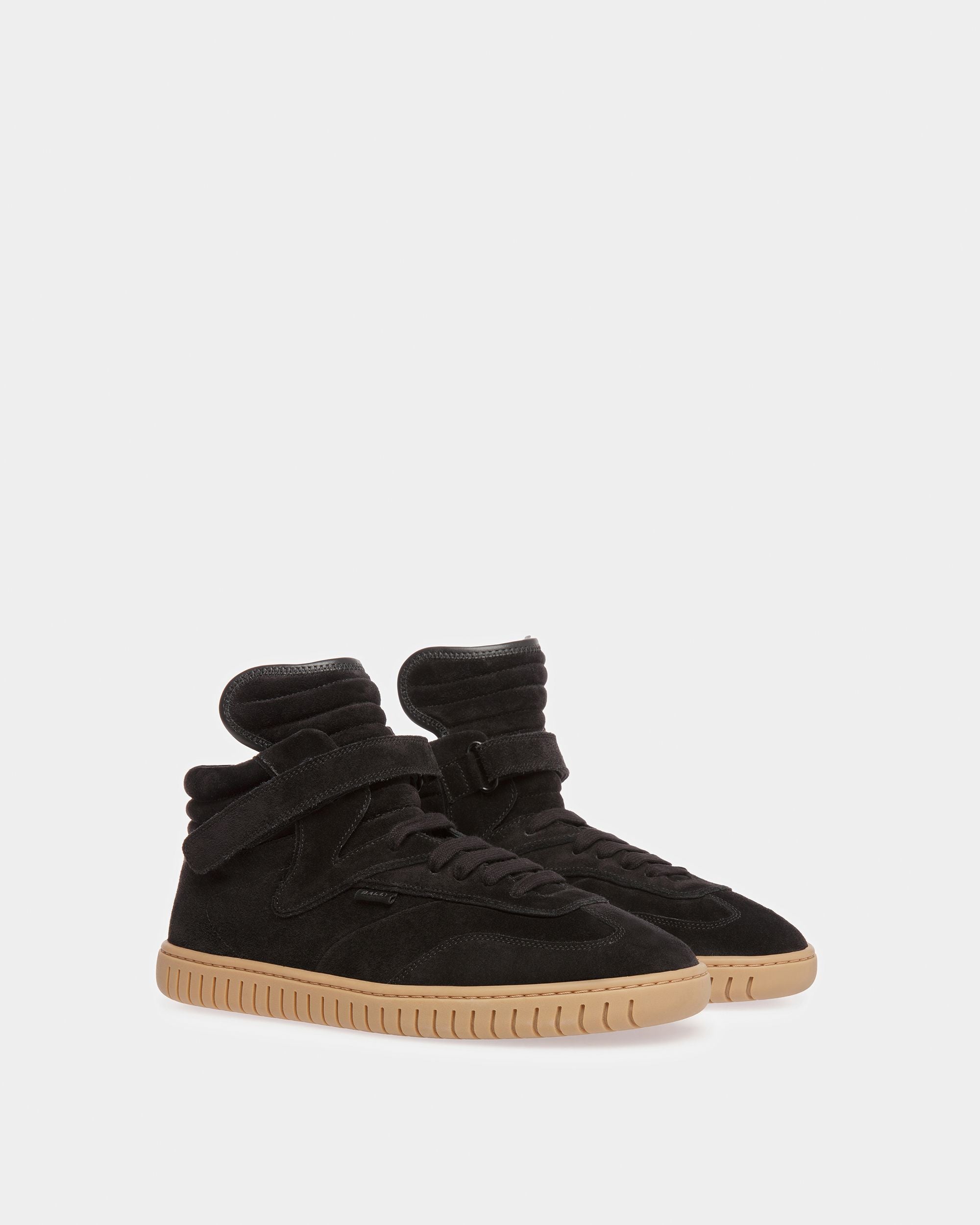 Zapatillas Player De Piel En Negro Y Ámbar - Hombre - Bally - 02
