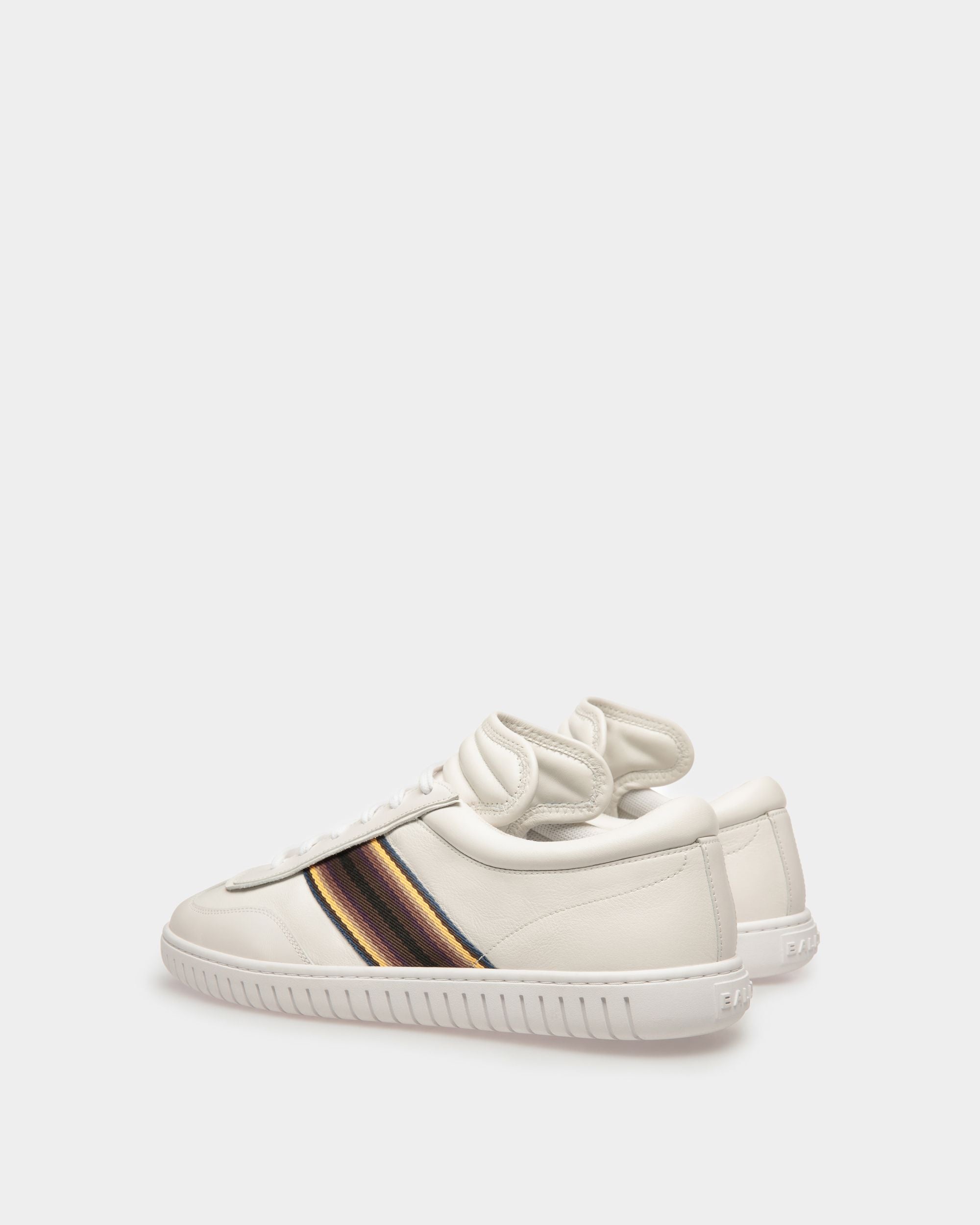 Zapatillas Player De Piel En Blanco - Hombre - Bally - 04