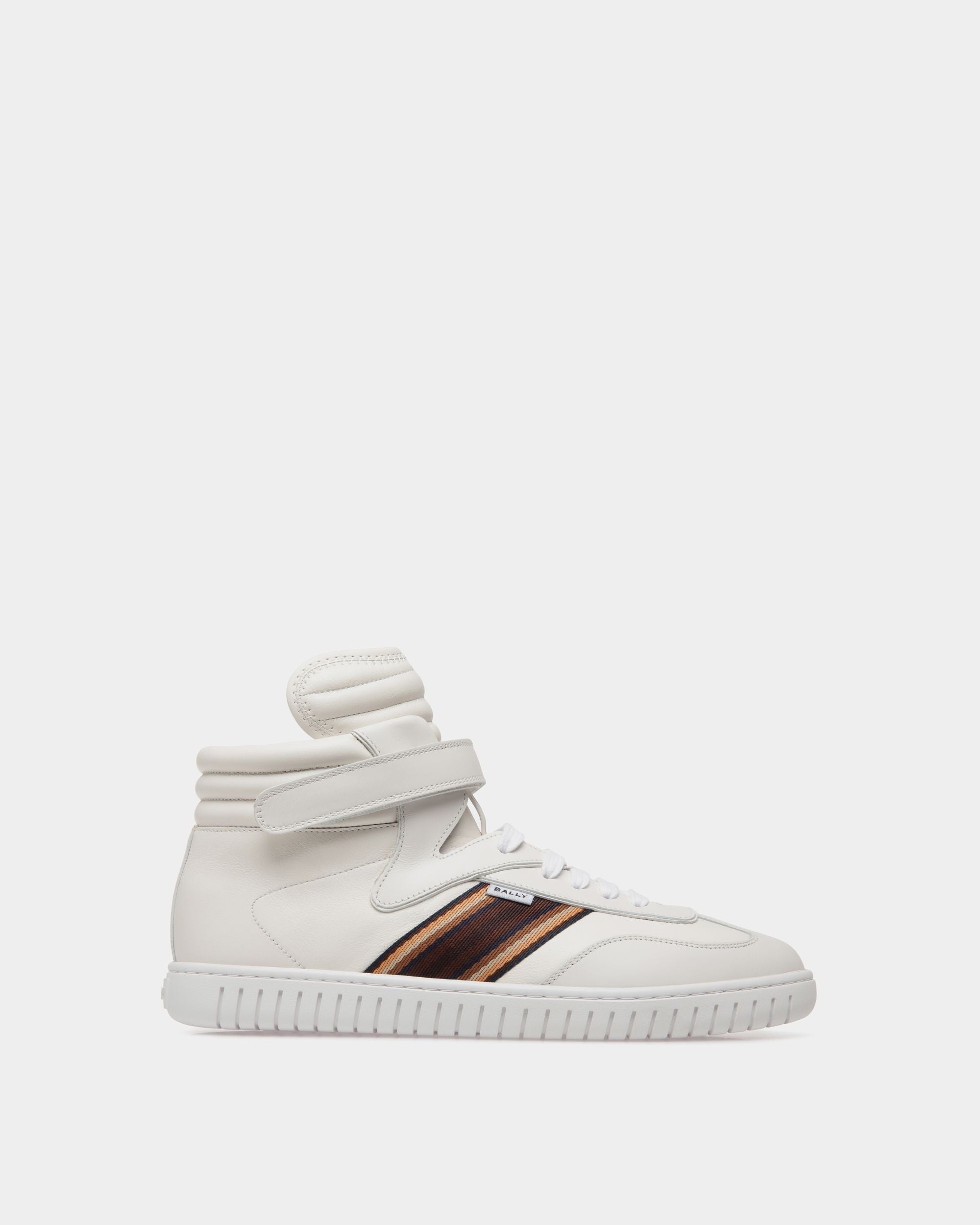 Player Sneaker In White Leather - Hombre - Bally - 01