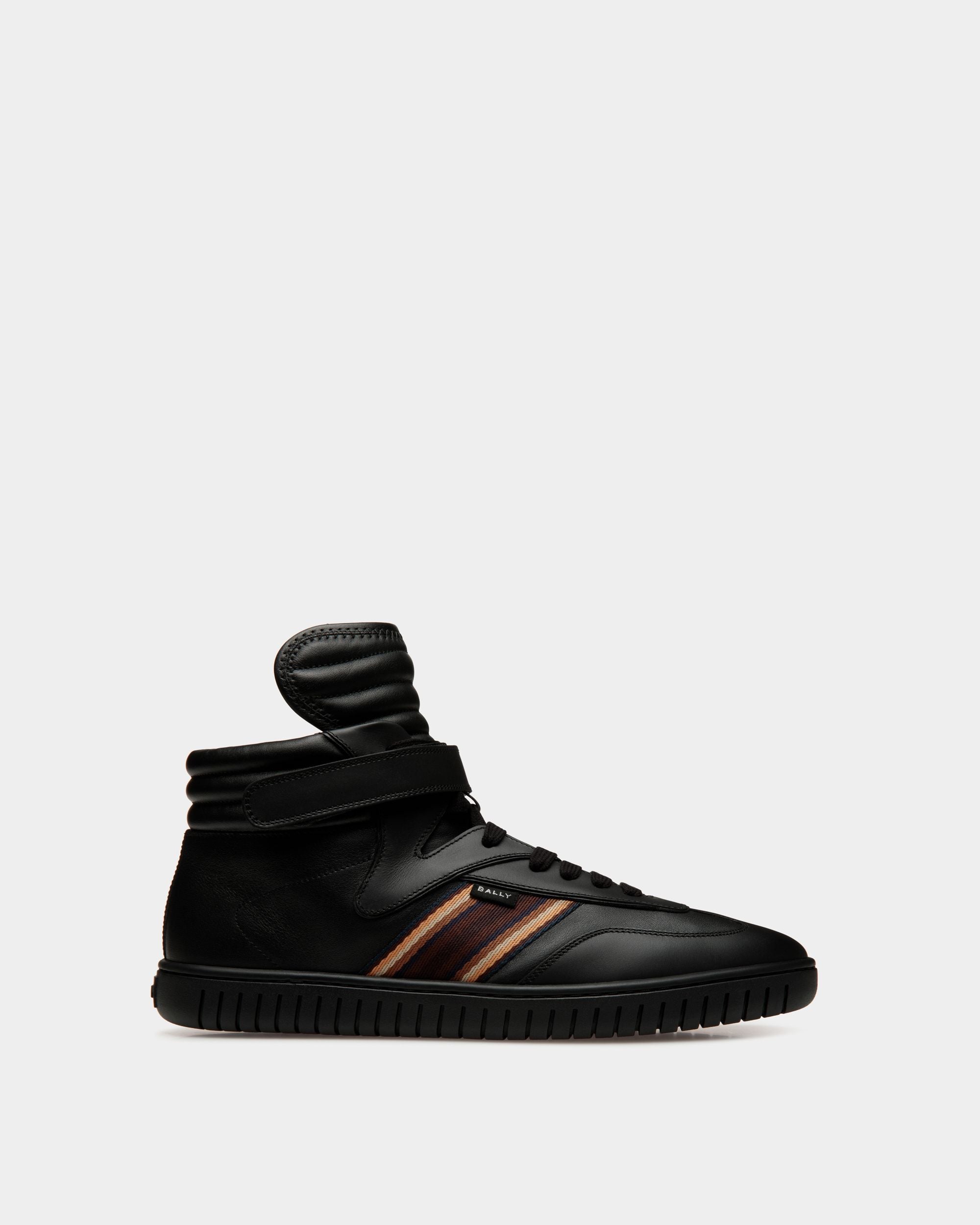 Player Sneaker In Black Leather - Men's - Bally - 01