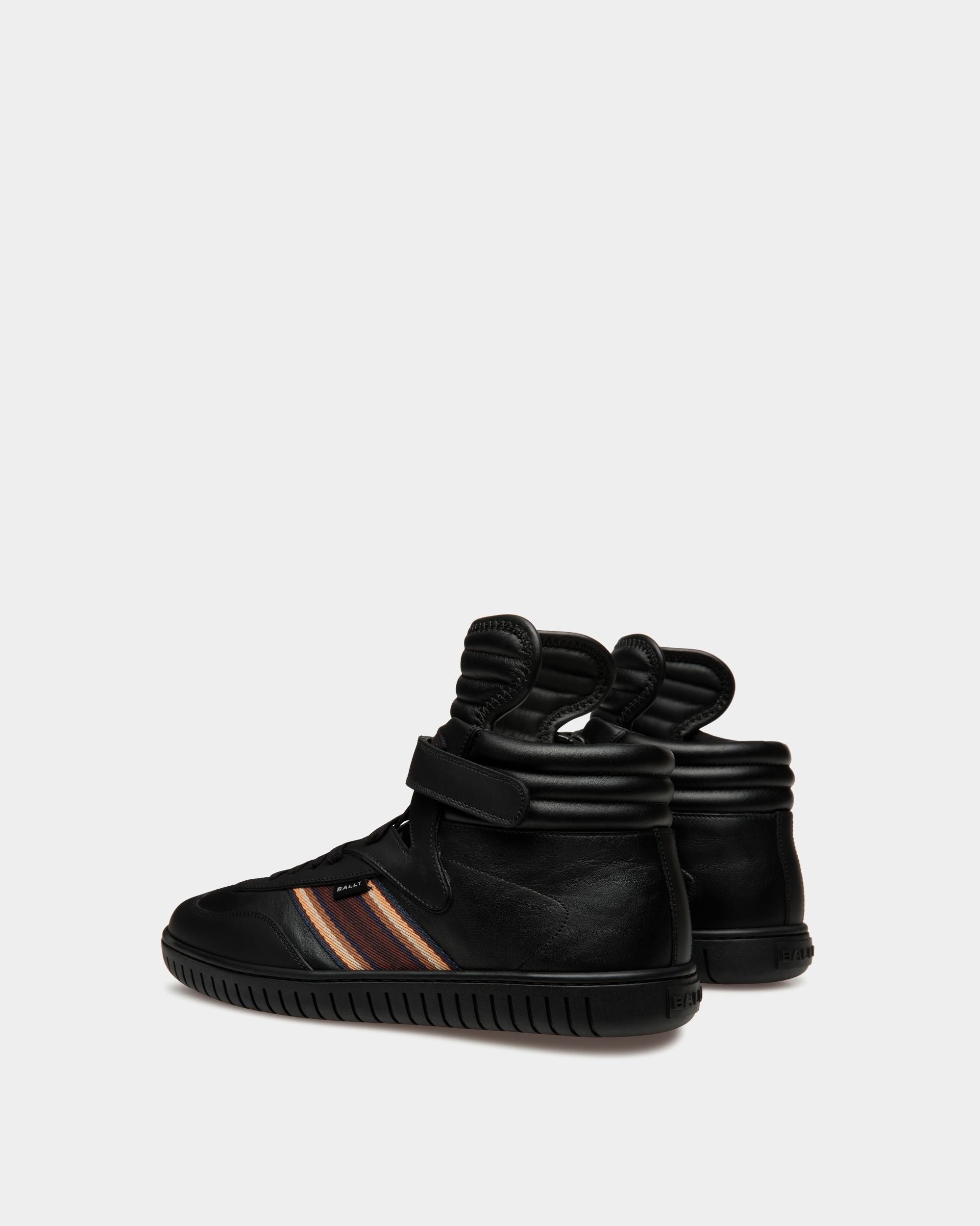 Player Sneaker In Black Leather - Men's - Bally - 03
