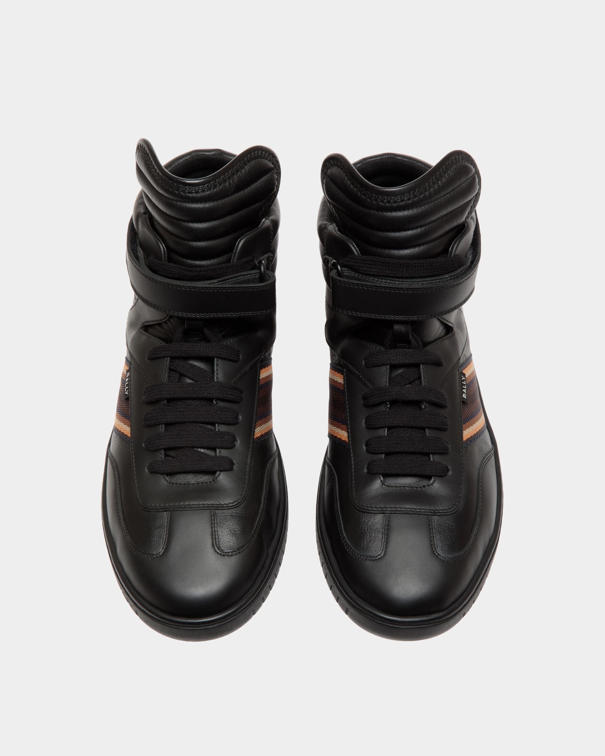 Player Sneaker In Black Leather - Men's - Bally - 04