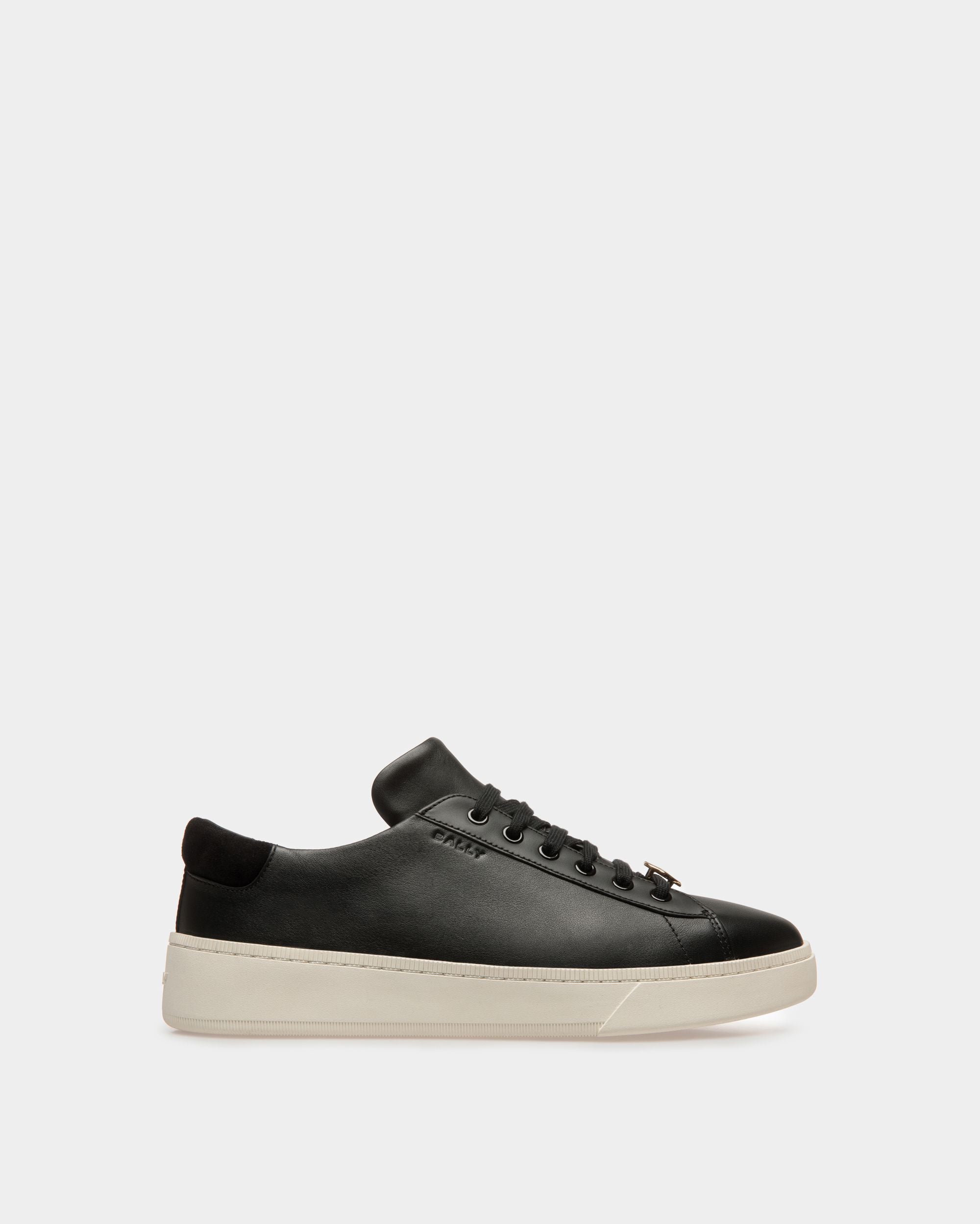 Raise Sneakers In Black And White Leather - Men's - Bally - 01