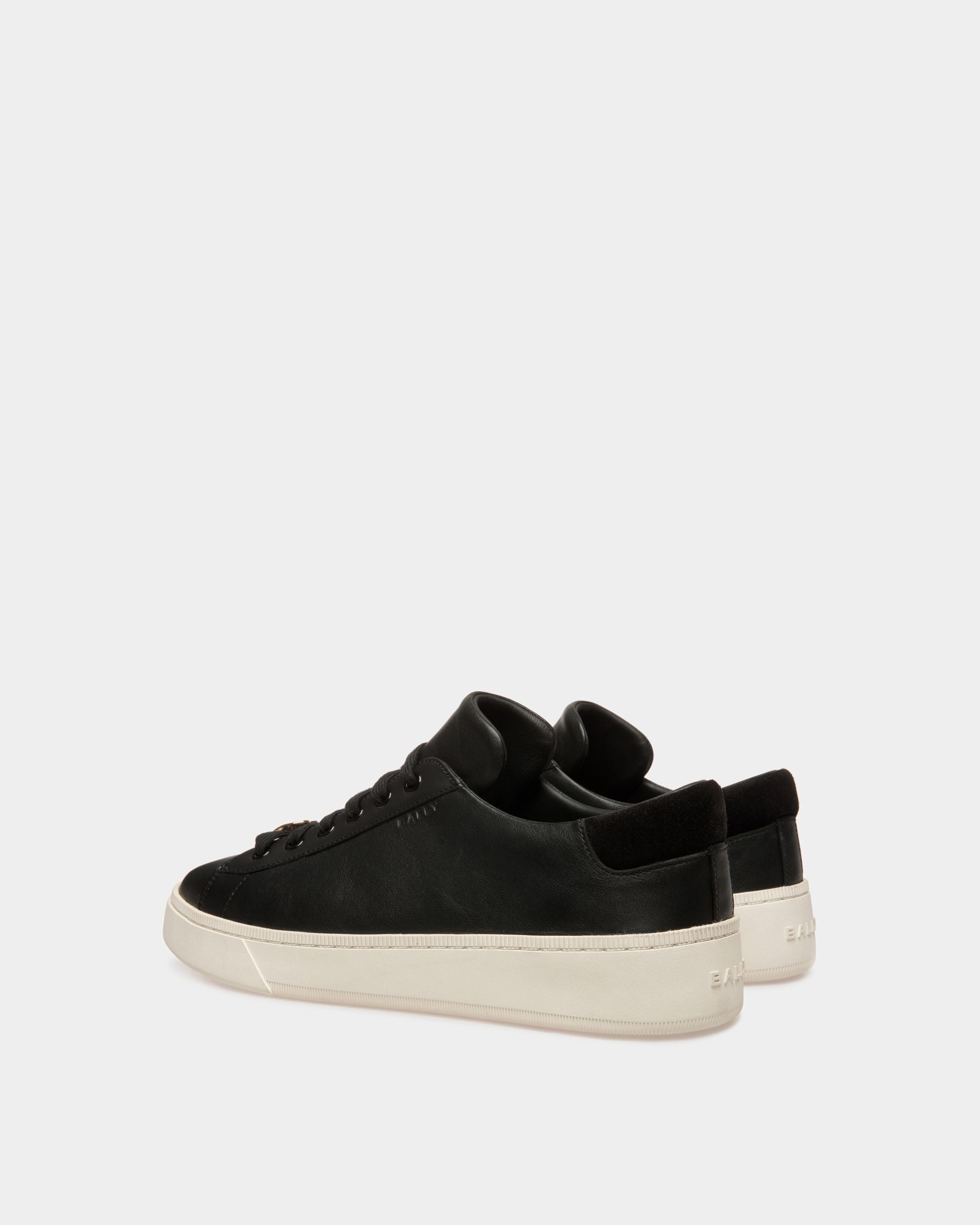 Raise Sneakers In Black And White Leather - Men's - Bally - 03