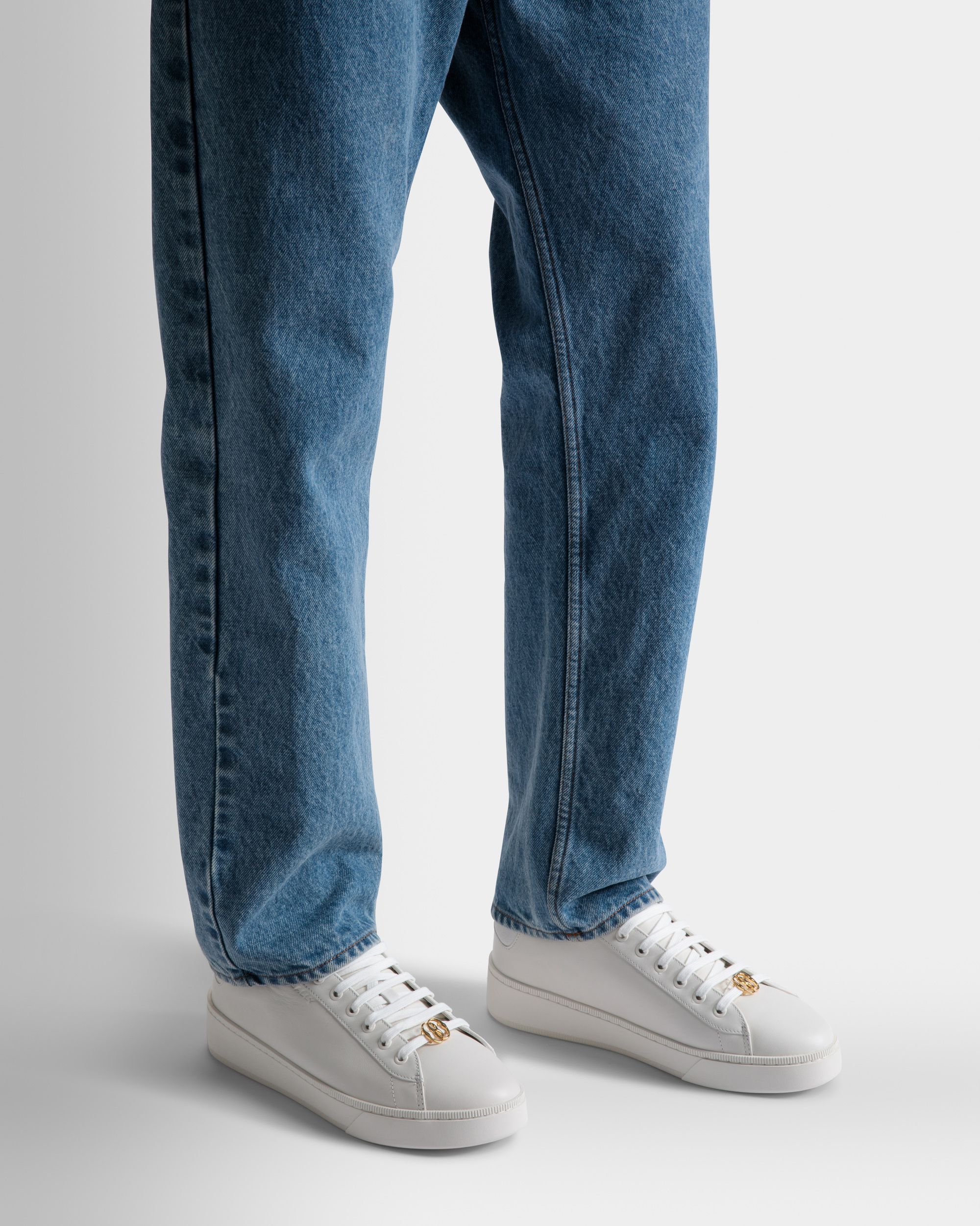 Raise Sneakers In White Leather - Men's - Bally - 02