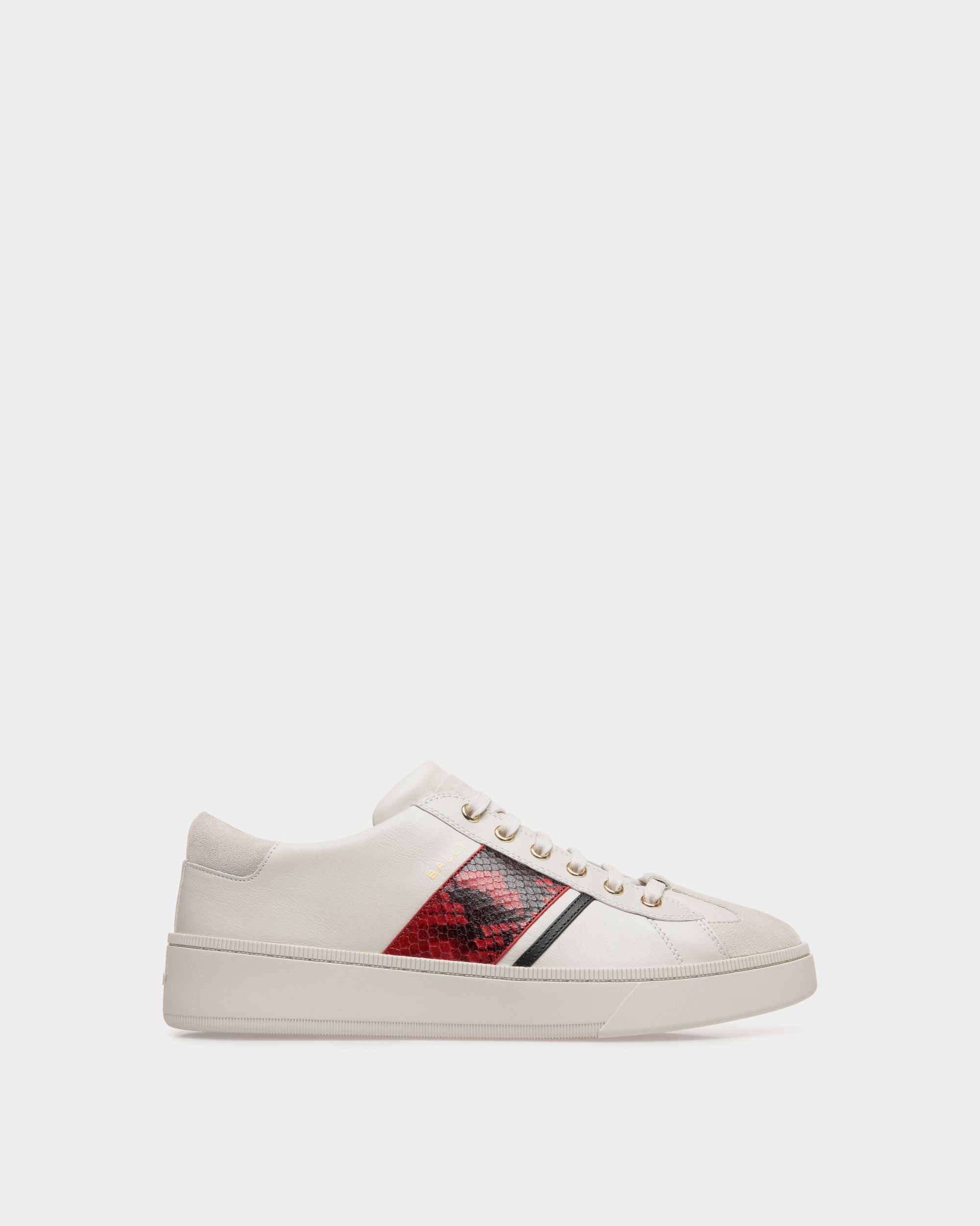 Raise Sneaker In White Leather - Men's - Bally - 01