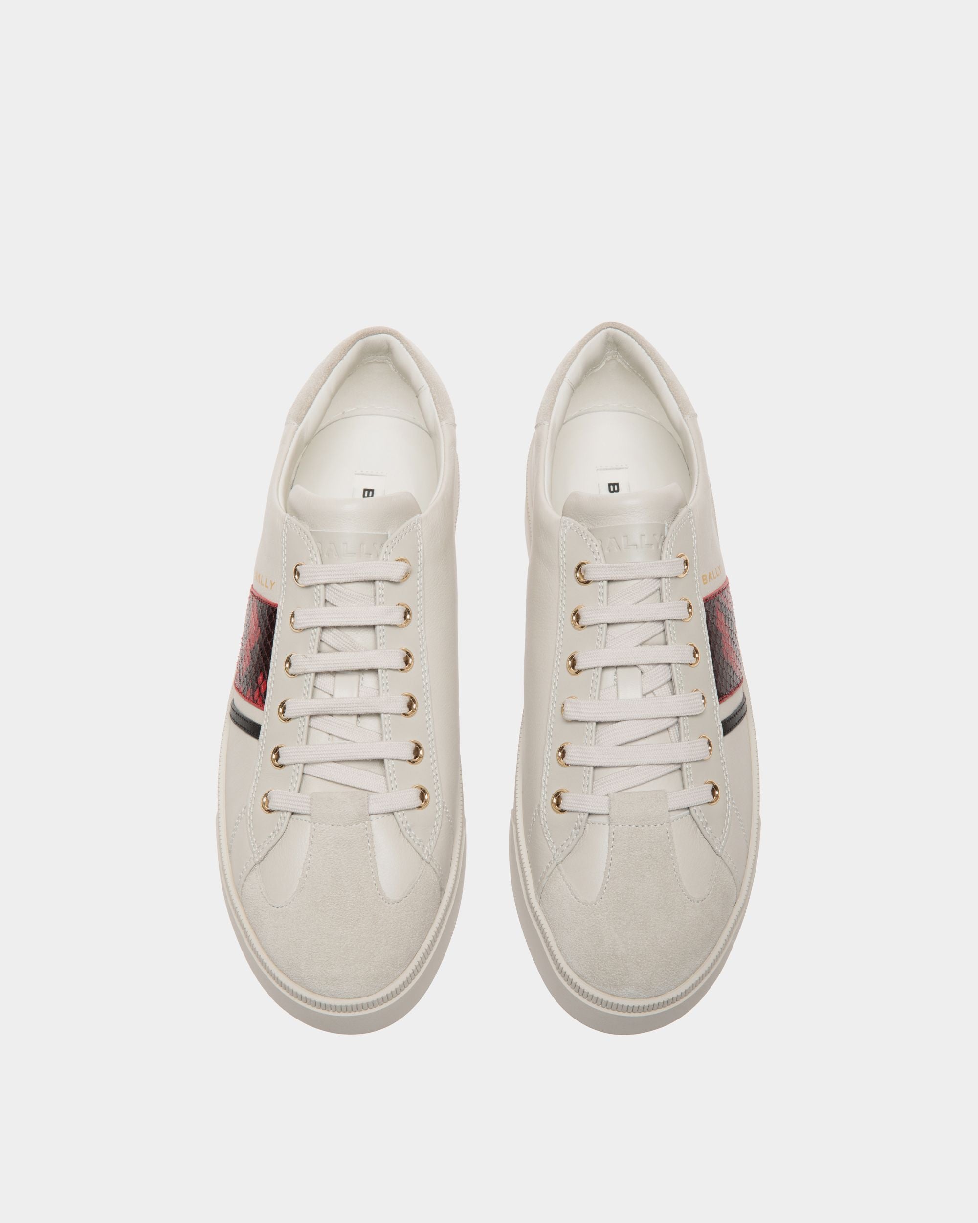 Raise Sneaker In White Leather - Men's - Bally - 04