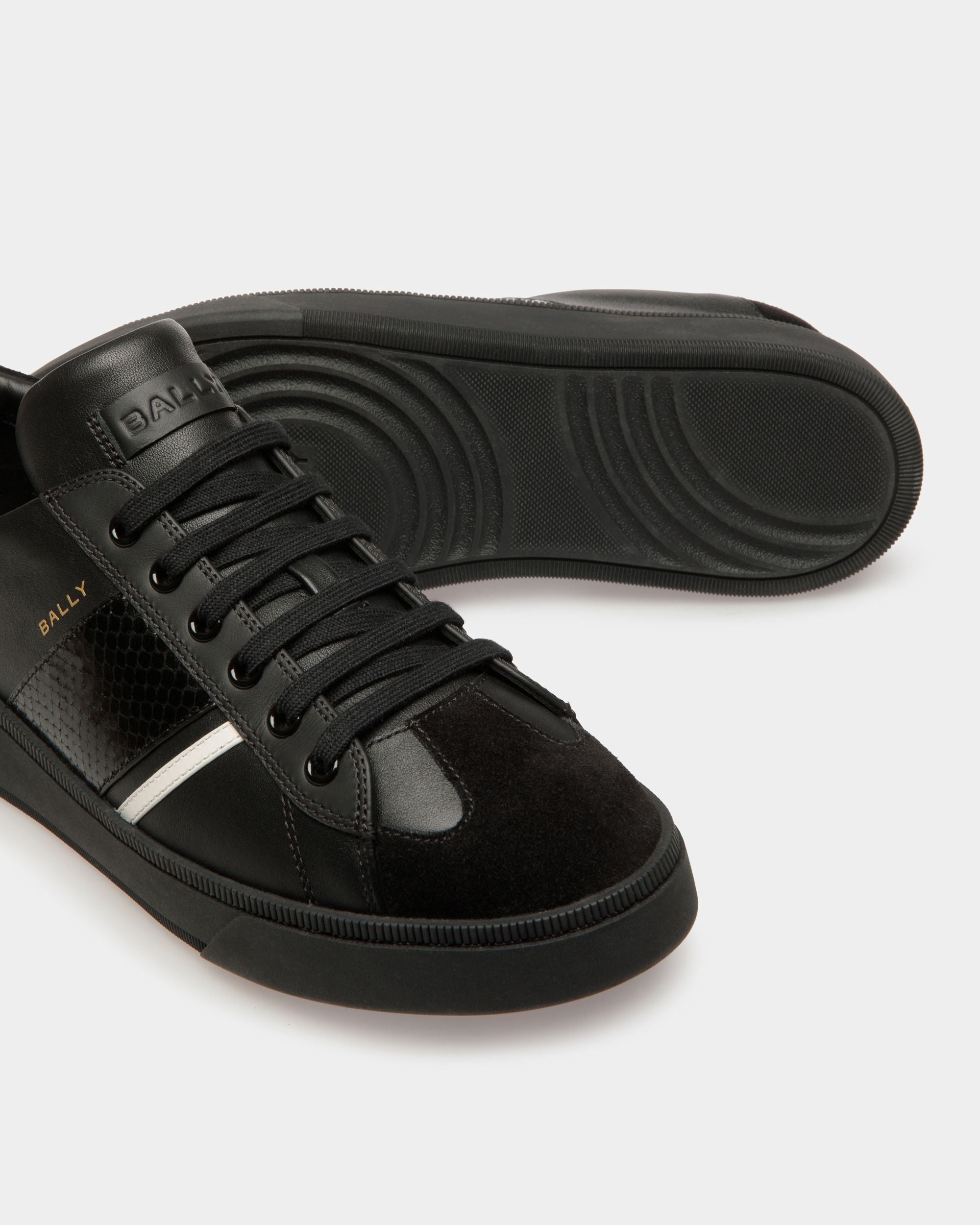 Zapatillas Raise De Piel En Negro - Hombre - Bally - 04
