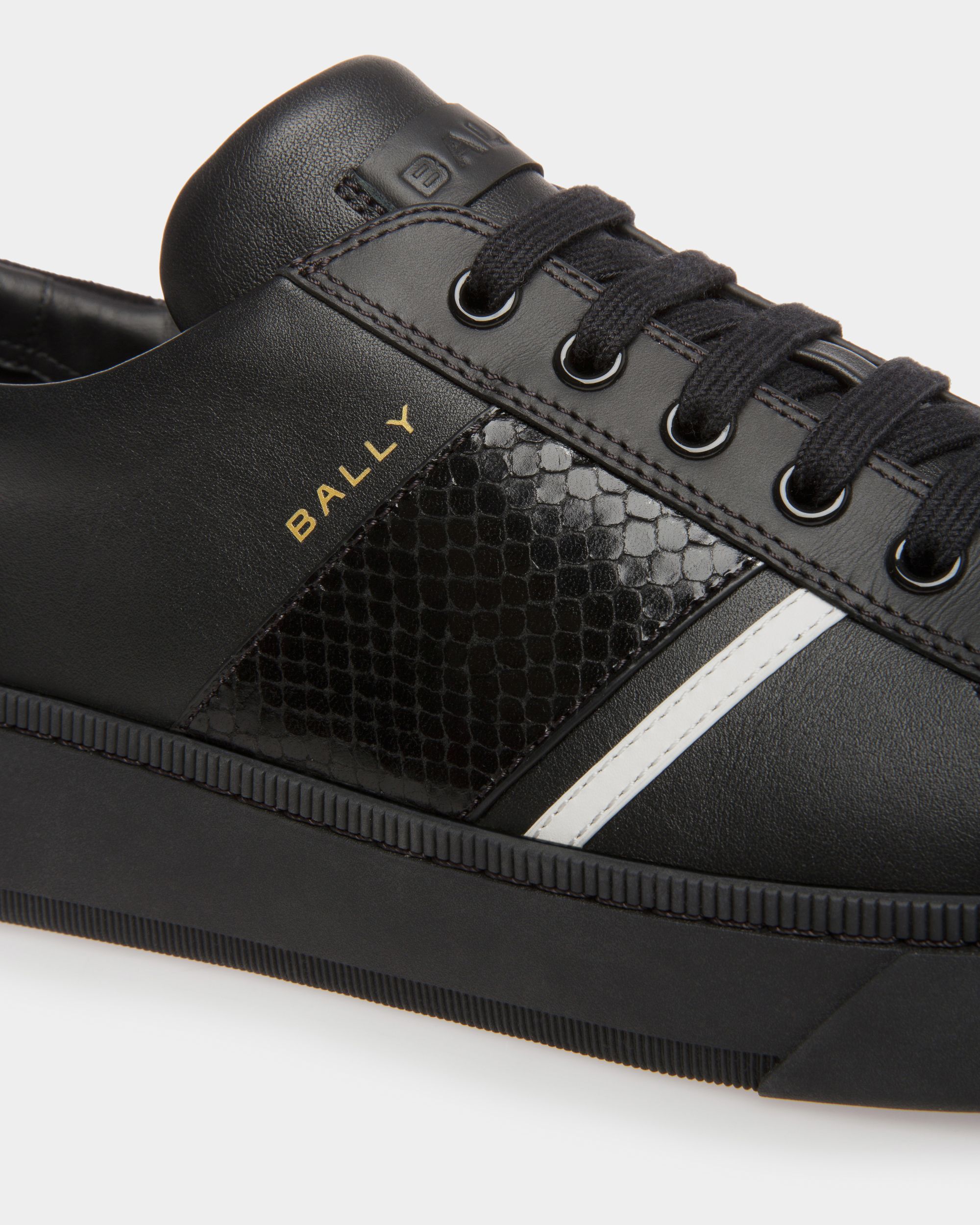 Zapatillas Raise De Piel En Negro - Hombre - Bally - 05