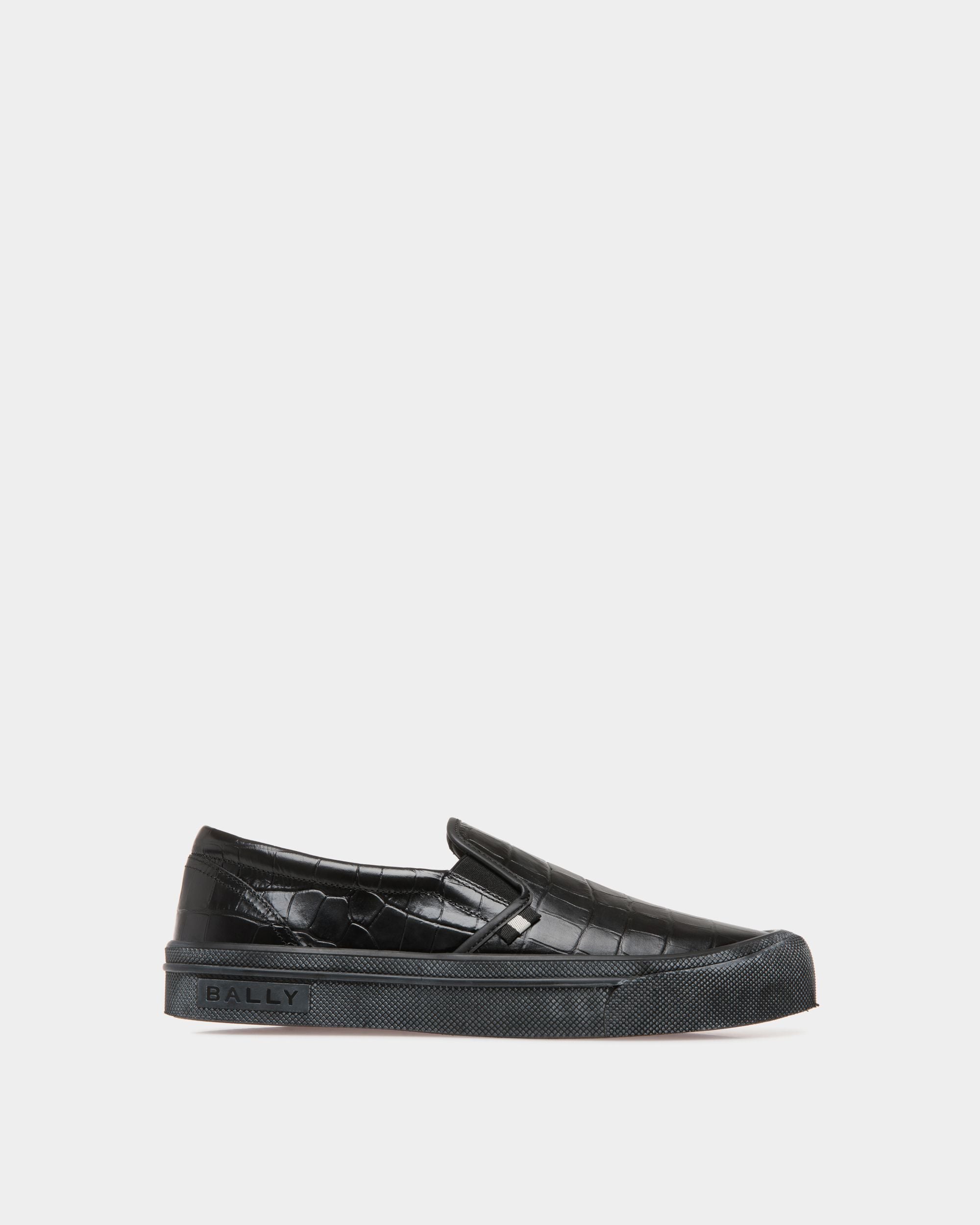 Santa Ana Sneaker In Black Leather - Men's - Bally - 01