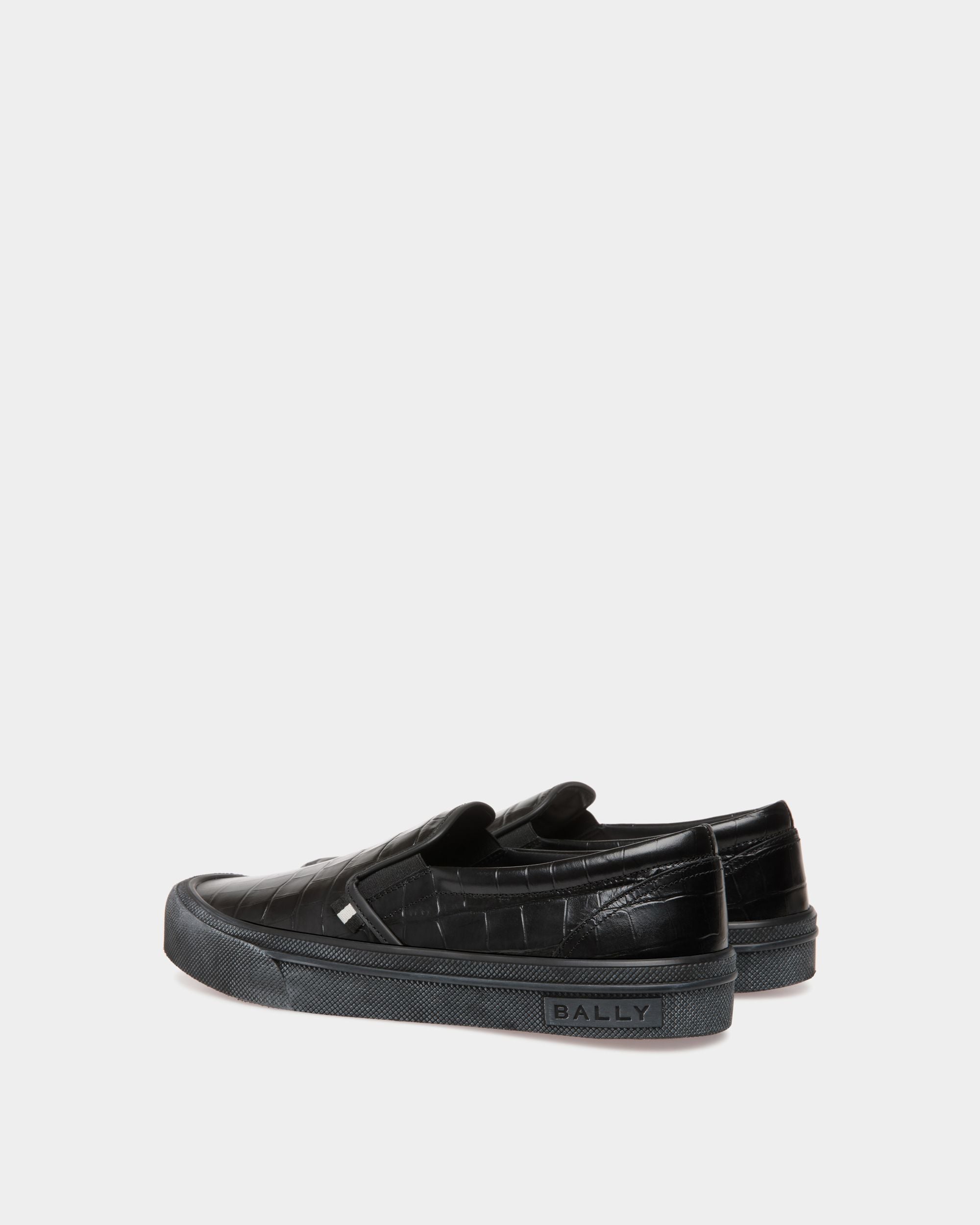 Santa Ana Sneaker In Black Leather - Men's - Bally - 03
