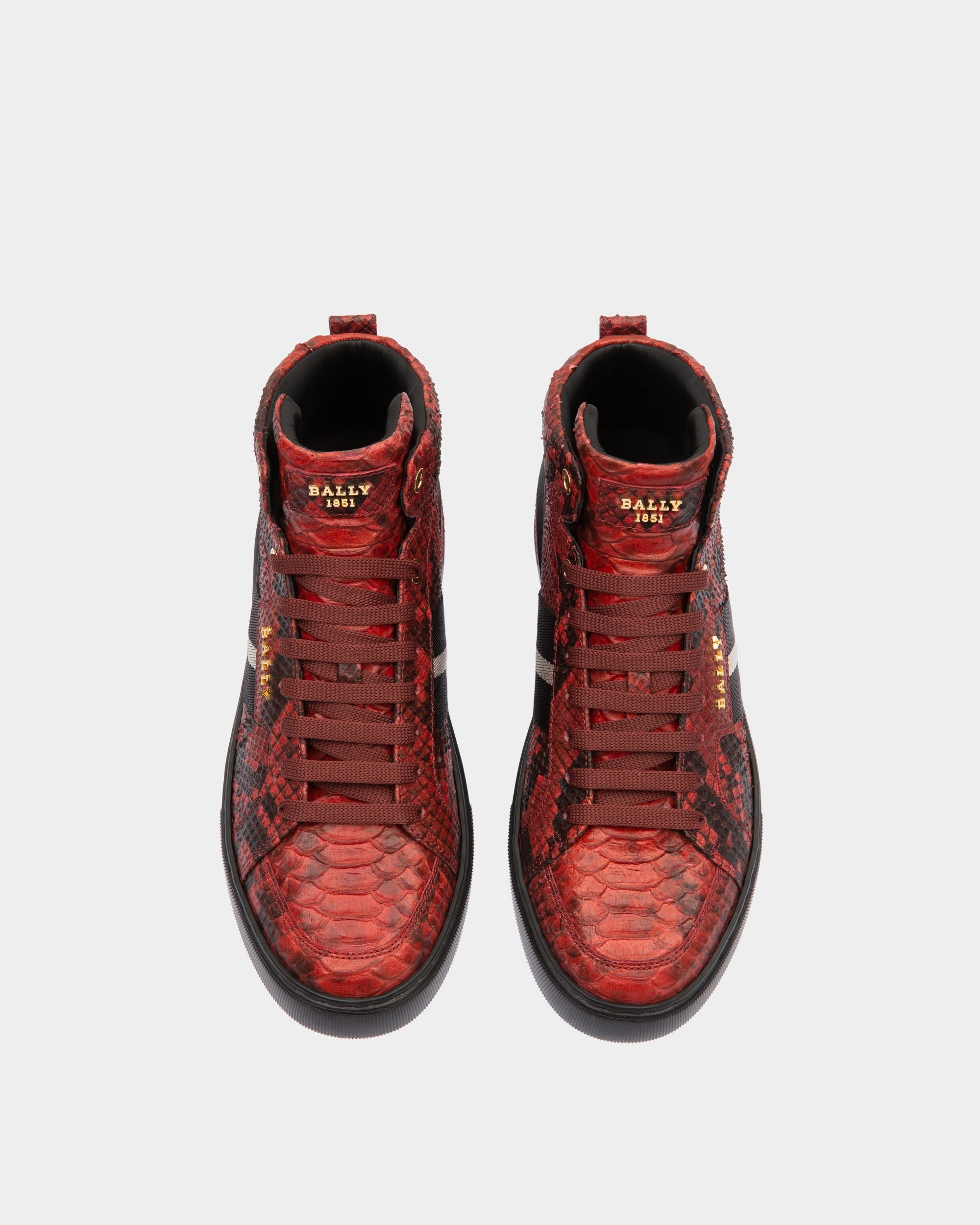 Meson Zapatillas De Piel En Rojo Bally - Hombre - Bally - 02