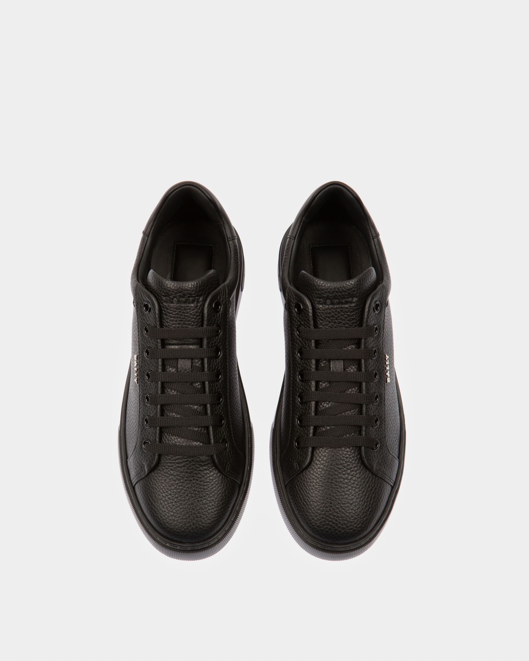 Miky Leather Sneakers In Black - Men's - Bally - 02