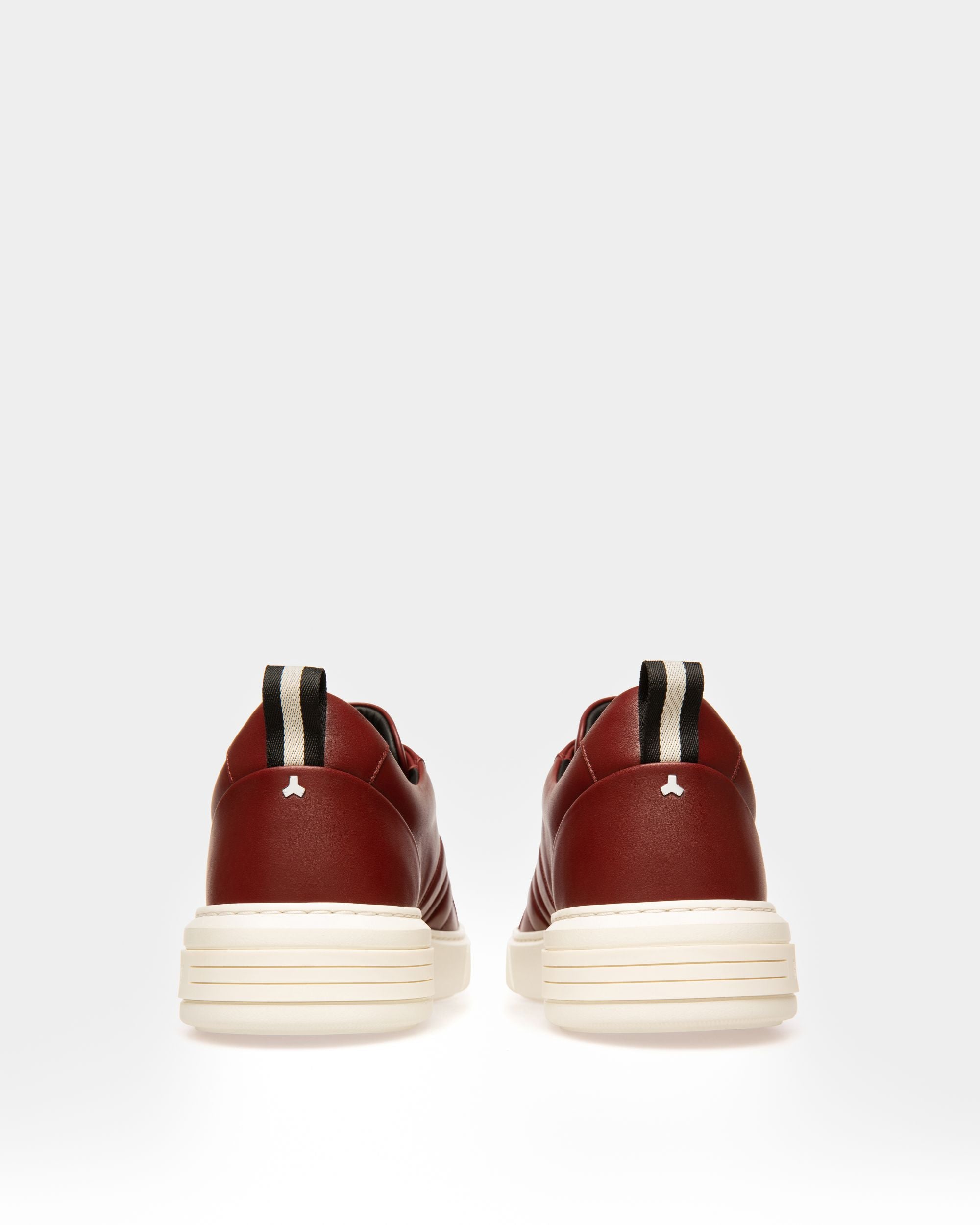 Maxim Leather Sneakers In Heritage Red - Men's - Bally - 03