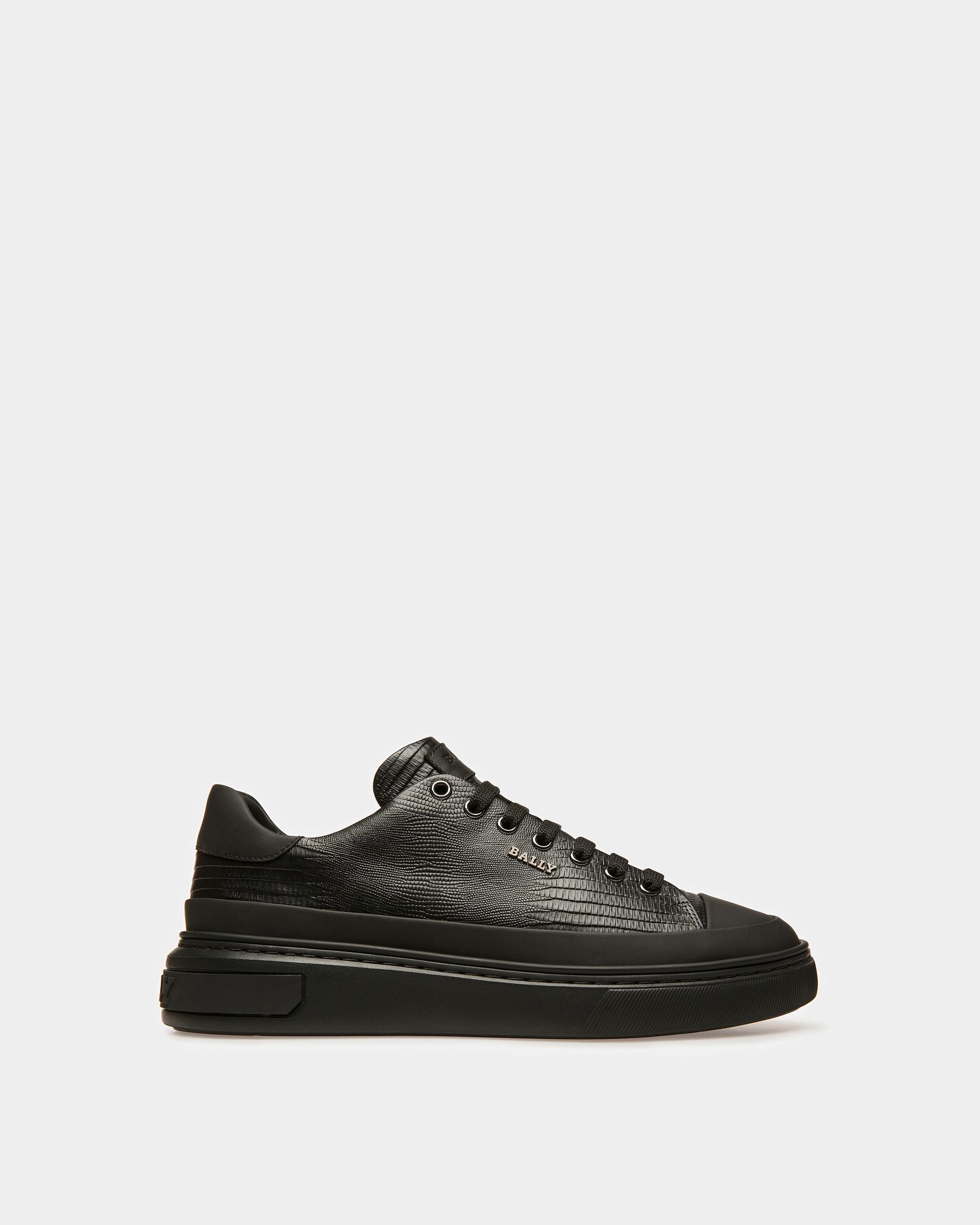 Maily Zapatillas De Piel En Negro - Hombre - Bally - 01