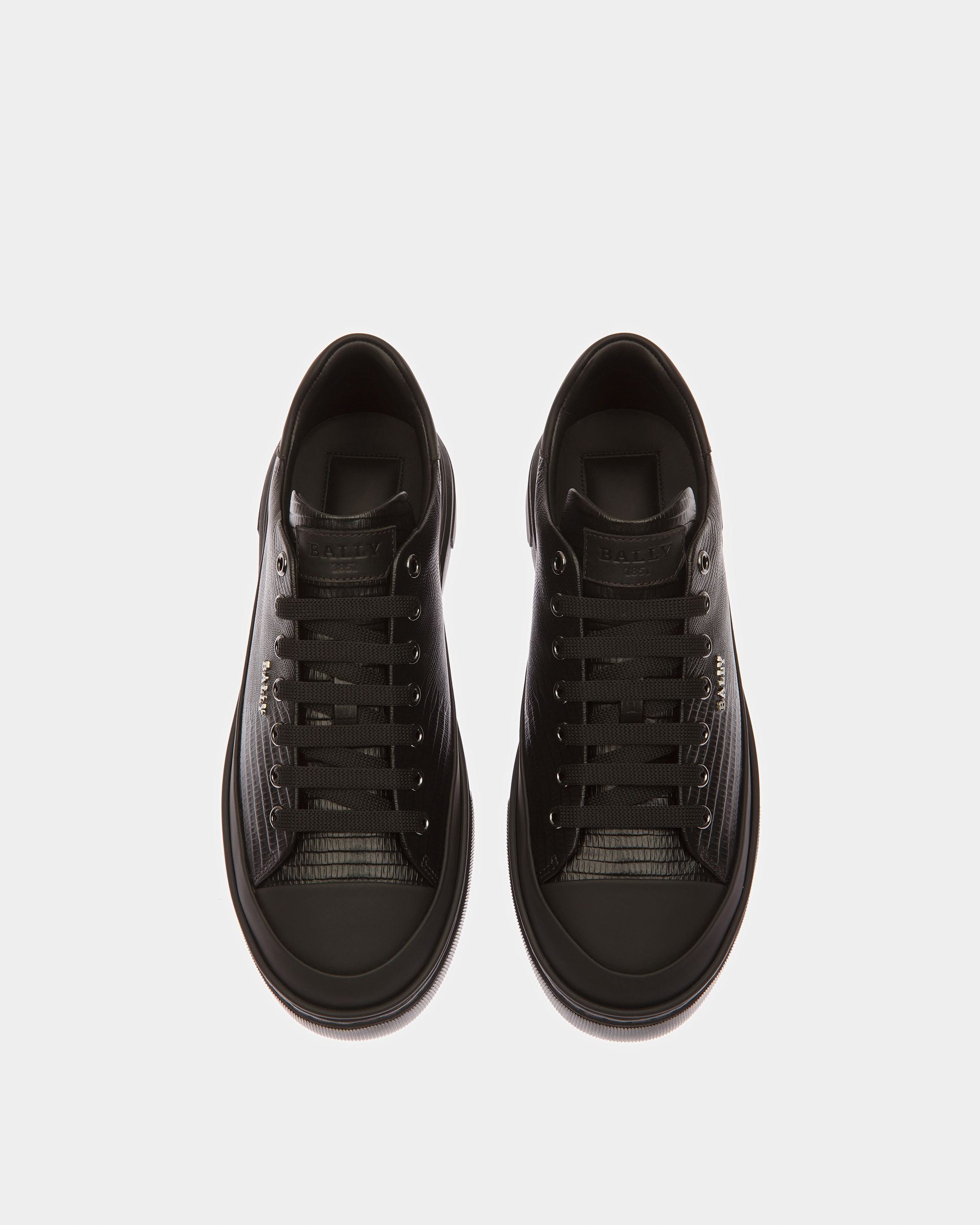 Maily Zapatillas De Piel En Negro - Hombre - Bally - 02