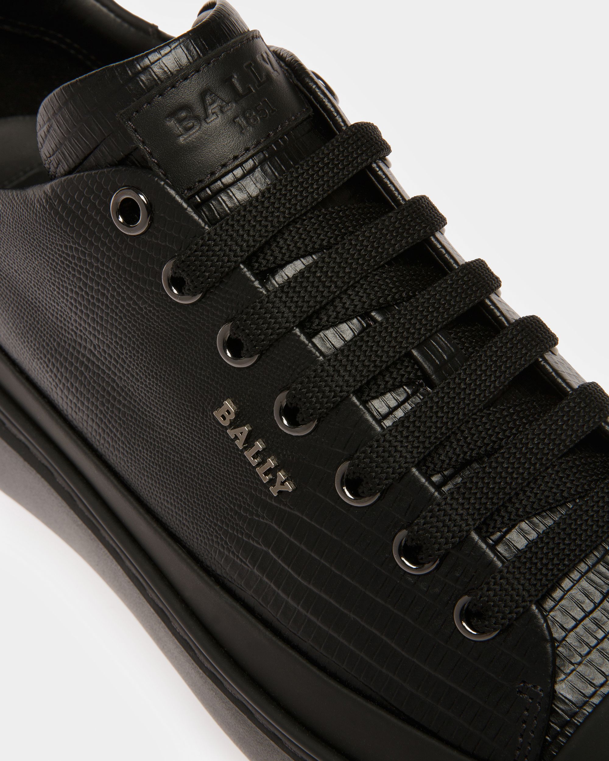 Maily Zapatillas De Piel En Negro - Hombre - Bally - 06