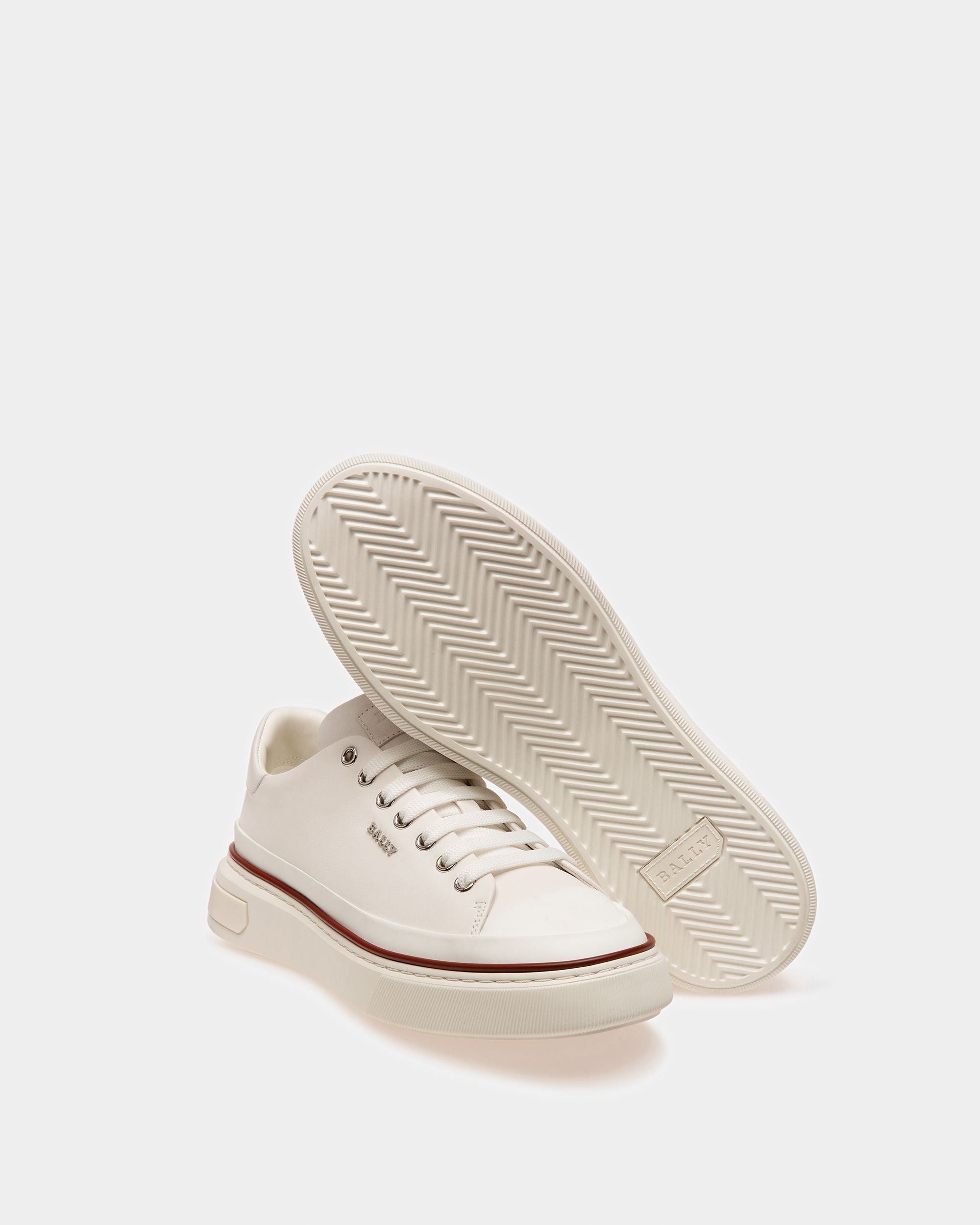 Maily Zapatillas Deportivas En Piel De Color Blanco - Hombre - Bally - 03