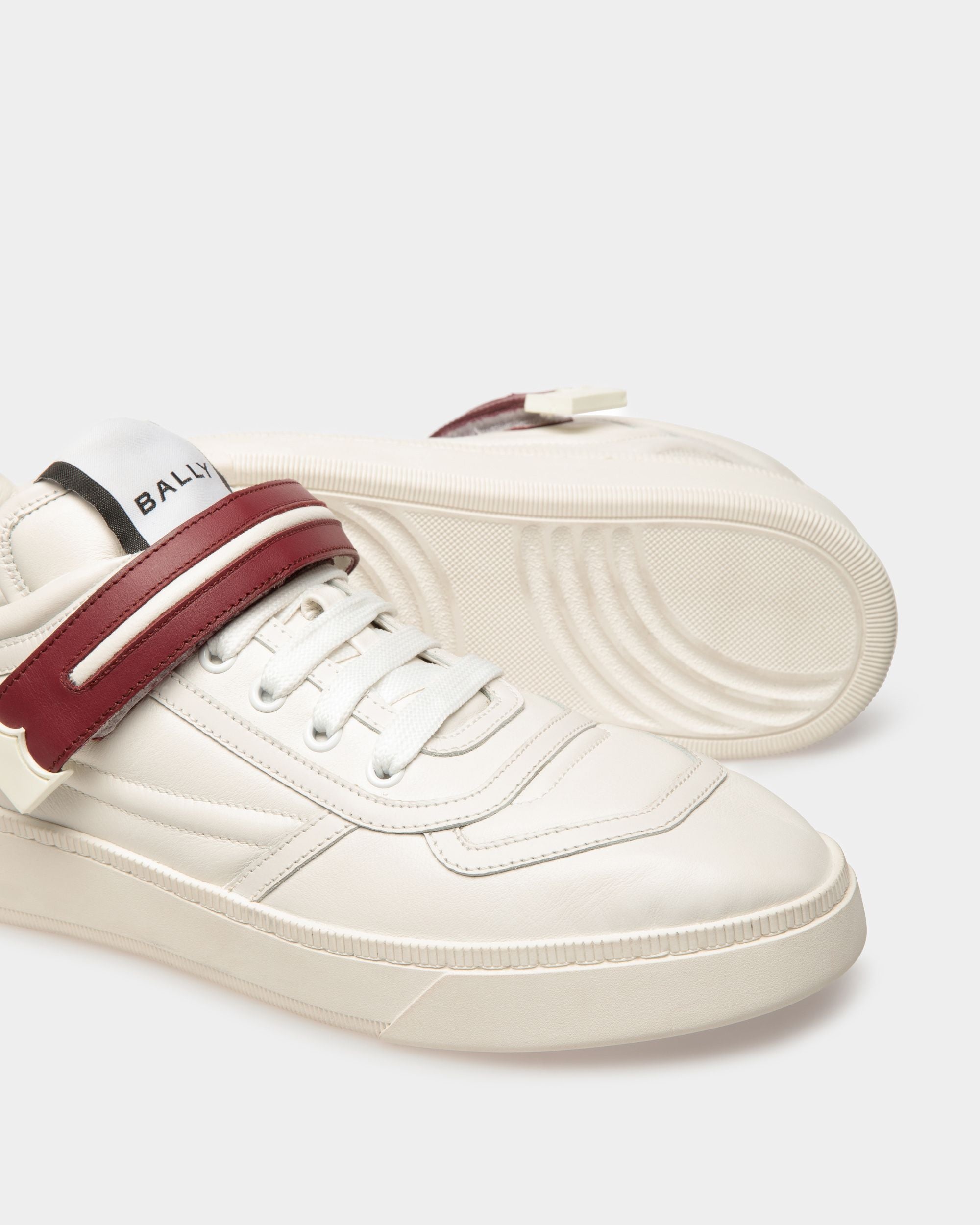 Zapatilla Raise De Piel Blanca - Hombre - Bally - 05