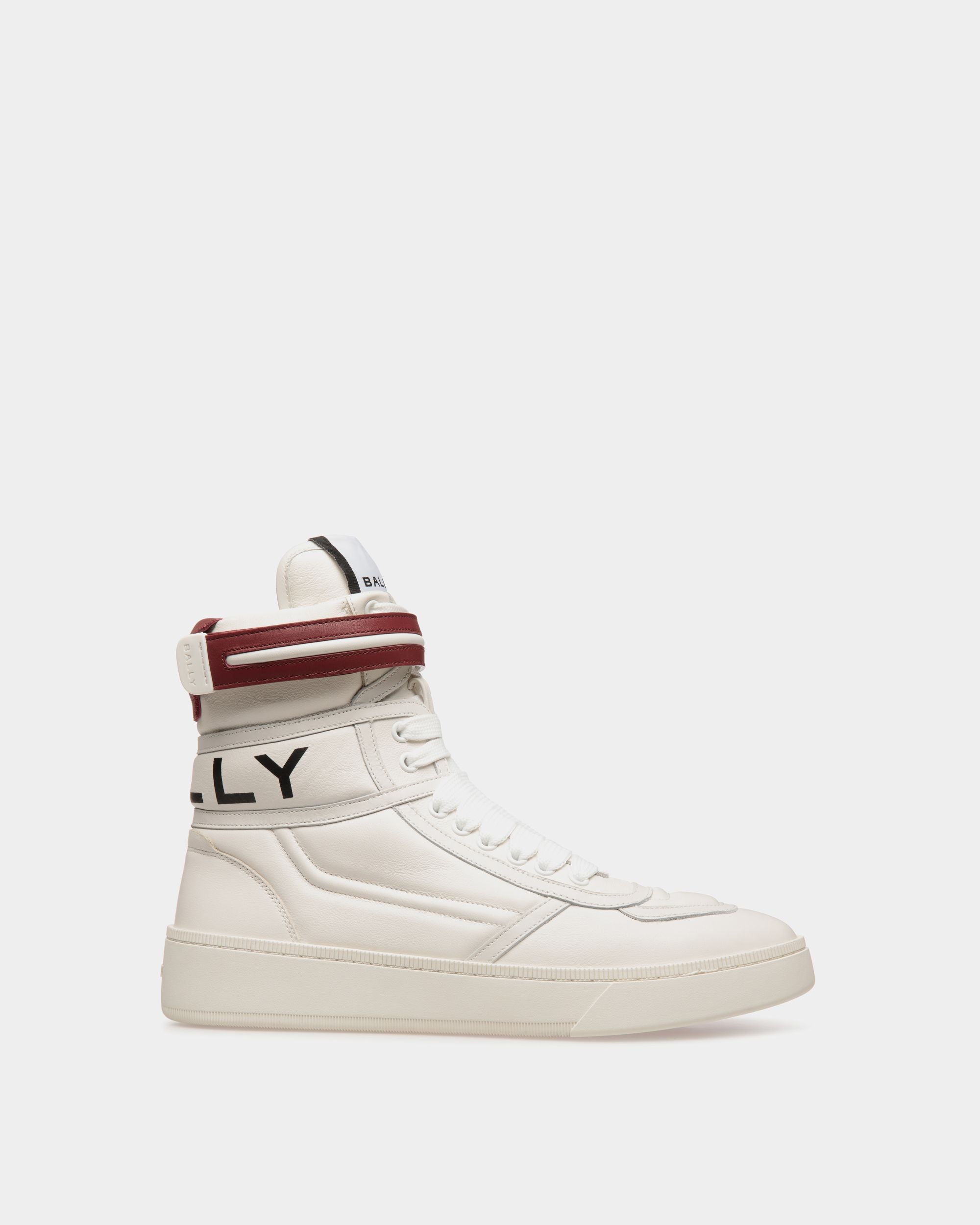 Raise Sneaker In White Leather - Hombre - Bally - 01