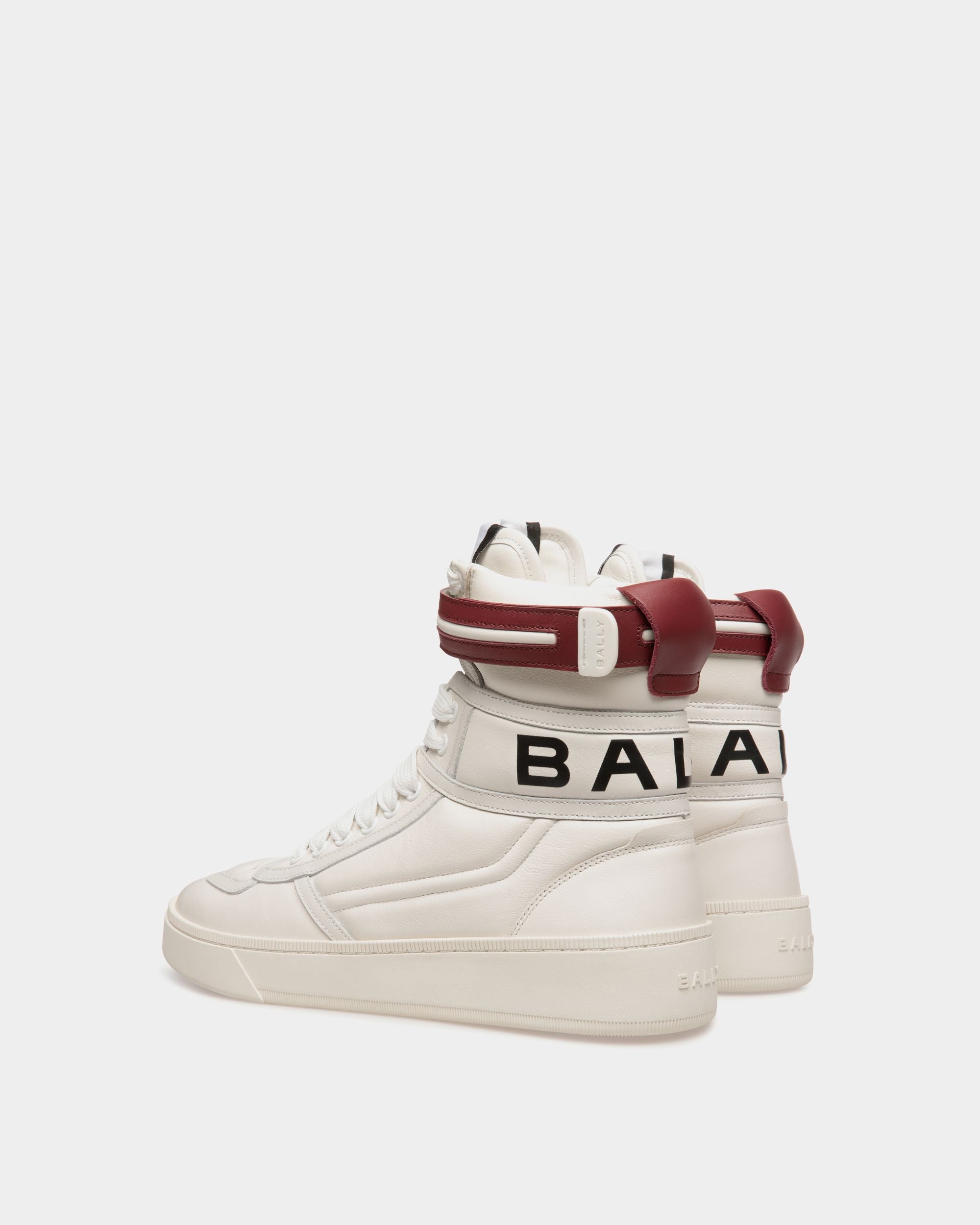 Raise Sneaker In White Leather - Hombre - Bally - 03