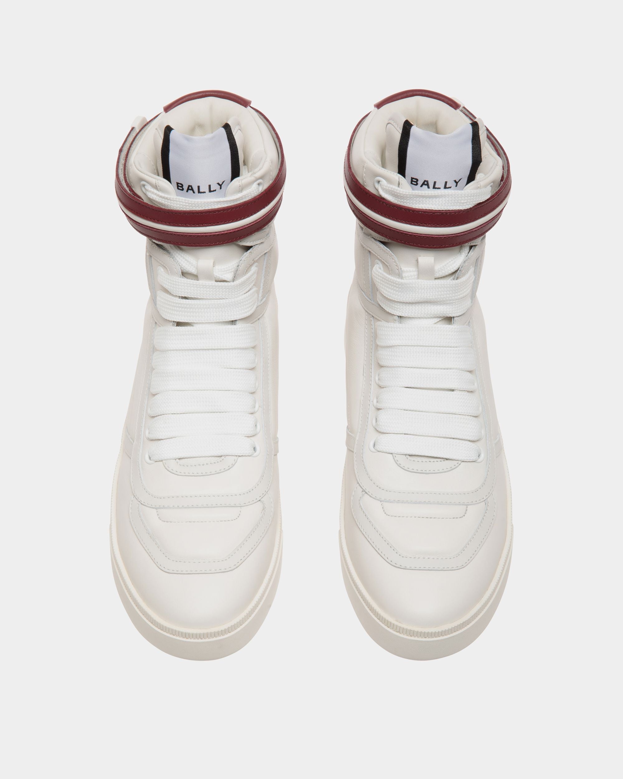 Raise Sneaker In White Leather - Hombre - Bally - 04