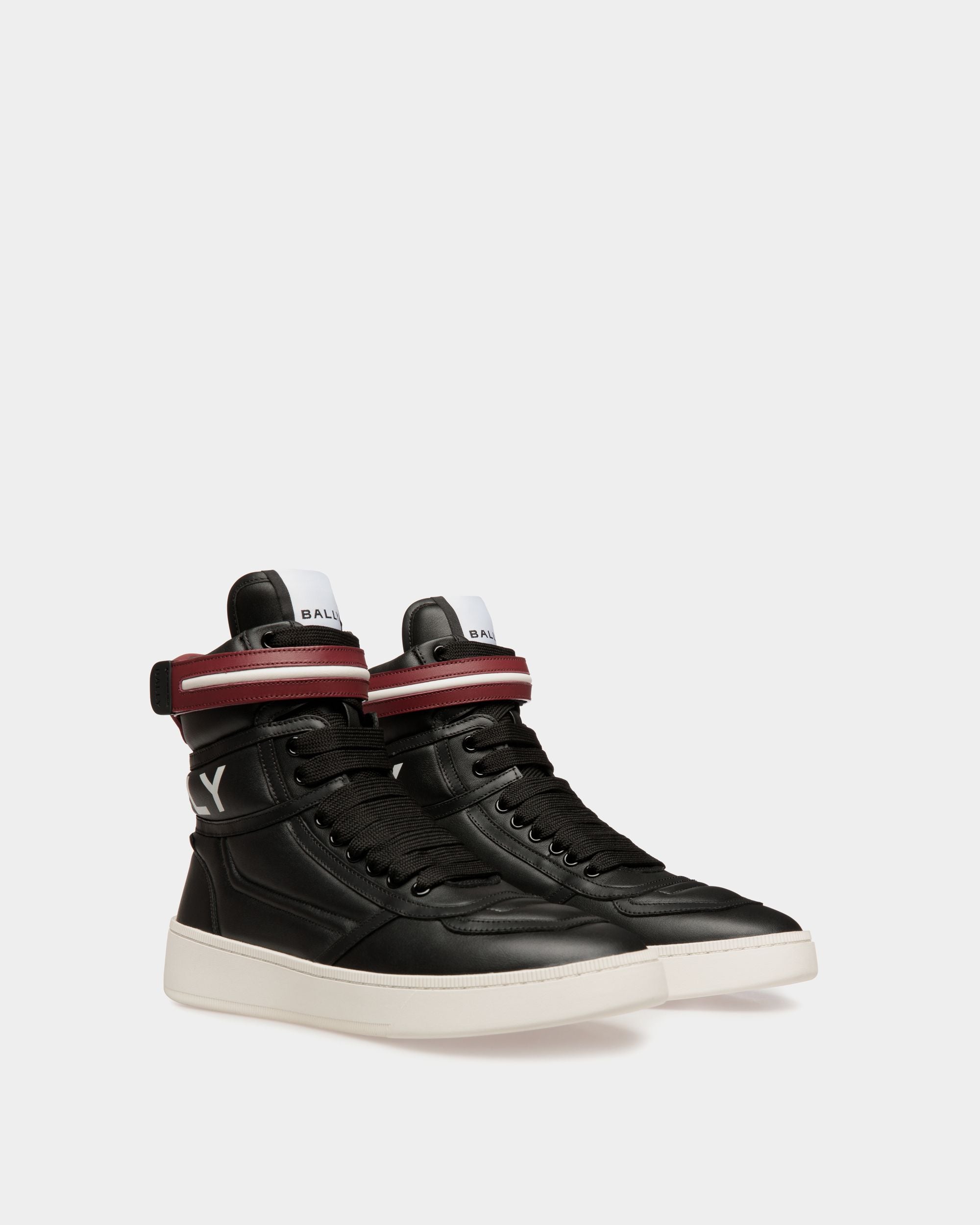 Raise Sneaker In Black Leather - Men's - Bally - 02